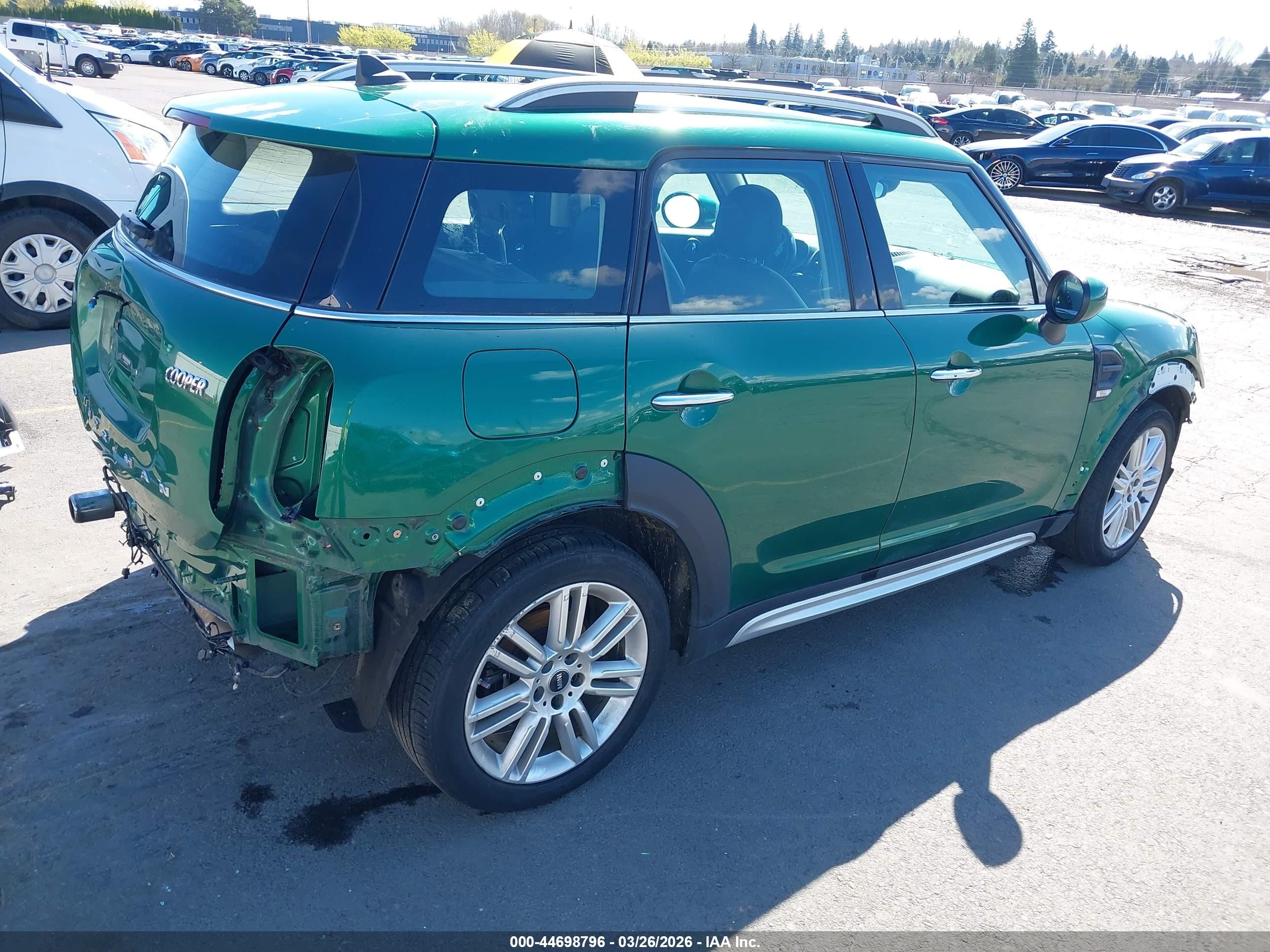 2022 Mini Countryman VIN WMZ23BR06N3N68371 IAAI salvage auction — Front End, Salvage (Oregon), sold $4,025 on 2026-07-09 (photo 4)