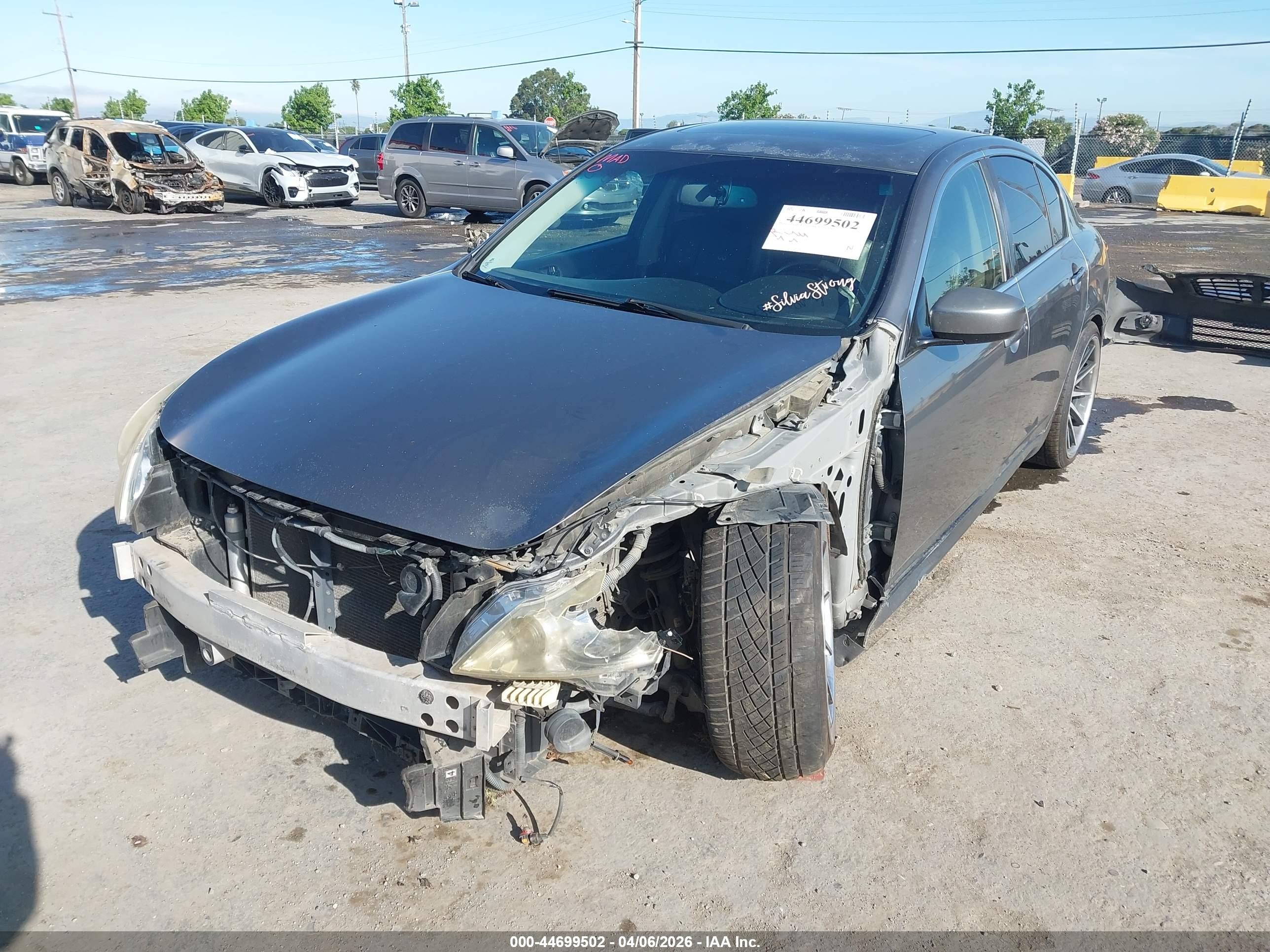 2012 Infiniti G37 VIN JN1CV6AP9CM622335 IAAI salvage auction — Unknown, Salvage (California), sold $700 on 2026-07-09 (photo 6)