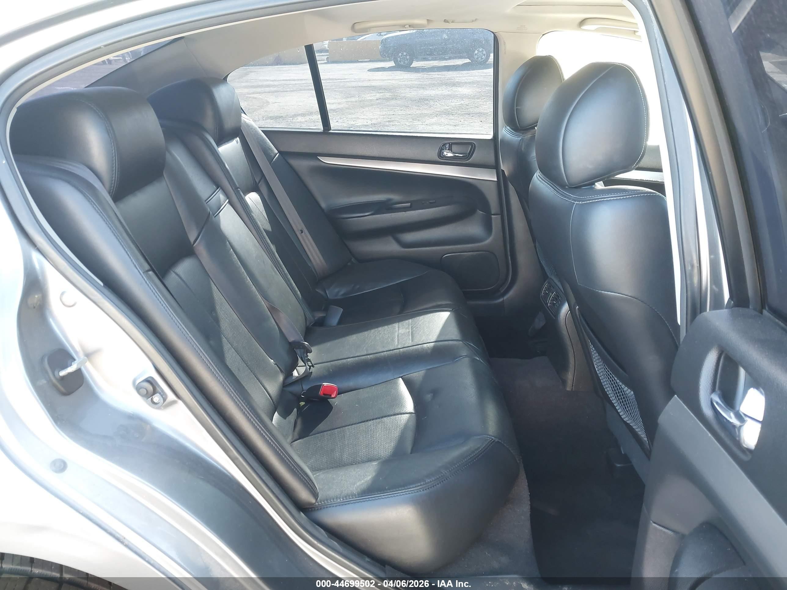 2012 Infiniti G37 VIN JN1CV6AP9CM622335 IAAI salvage auction — Unknown, Salvage (California), sold $700 on 2026-07-09 (photo 8)