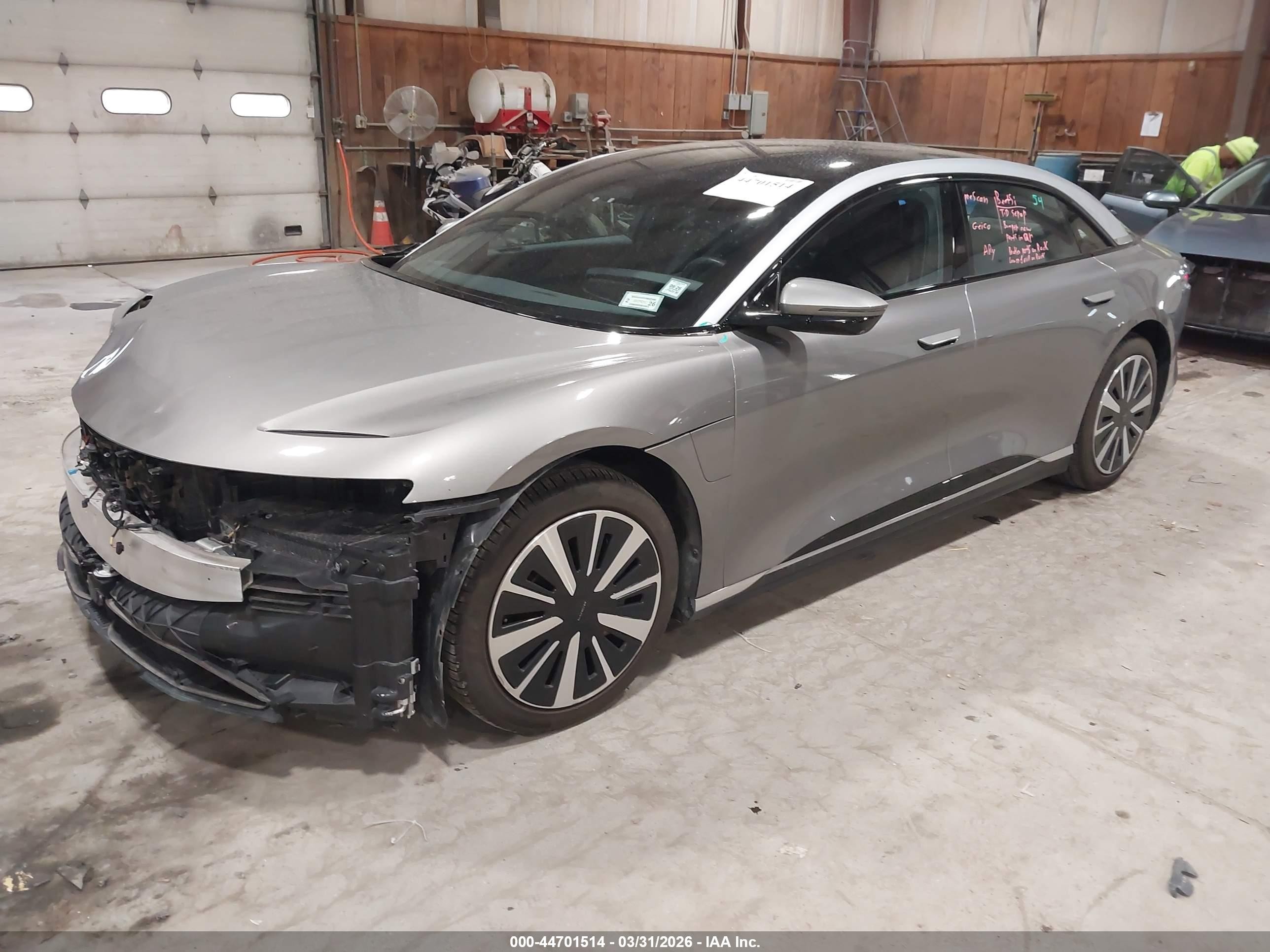 2023 Lucid Air VIN 50EA1TEA9PA002317 IAAI salvage auction — Front End, Mv-907A (New York), sold $8,550 on 2026-05-21 (photo 2)