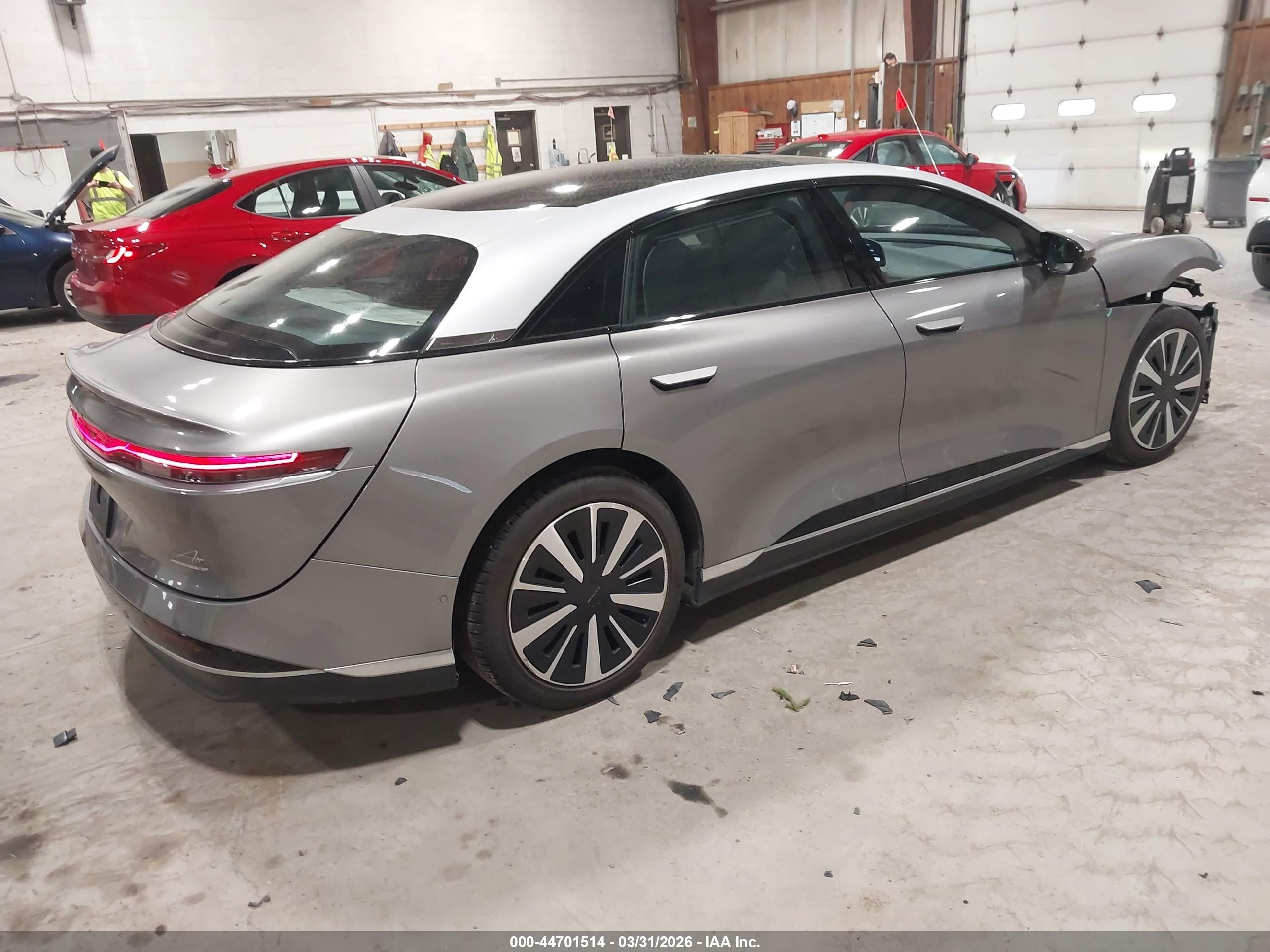 2023 Lucid Air VIN 50EA1TEA9PA002317 IAAI salvage auction — Front End, Mv-907A (New York), sold $8,550 on 2026-05-21 (photo 4)