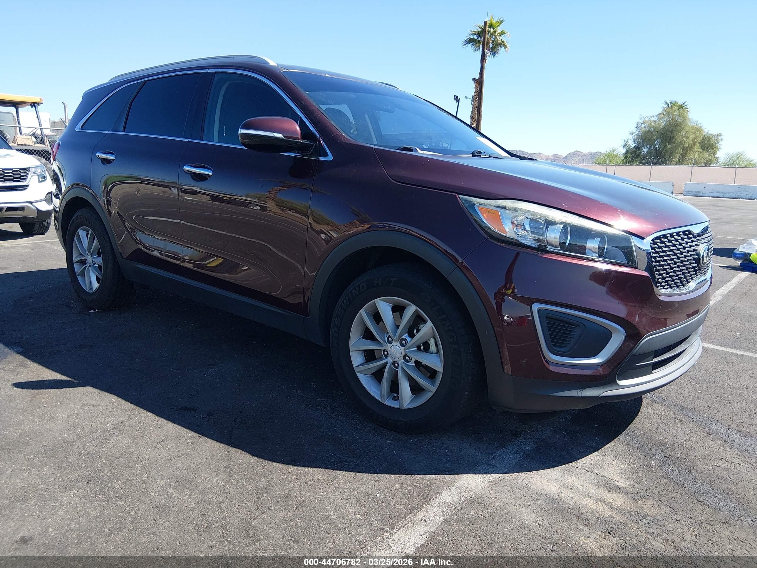 2018 Kia Sorento VIN 5XYPG4A31JG340697 IAAI salvage auction — Side, Salvage (Nevada), sold $2,550 on 2026-07-01 (photo 1)
