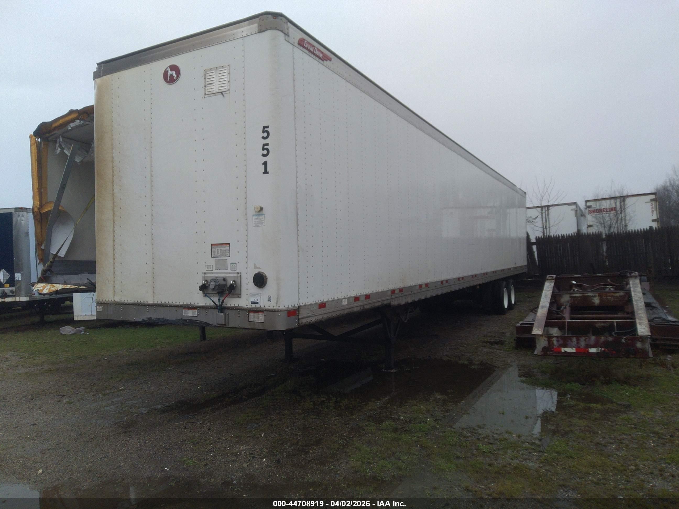2017 Great Dane Trailers Unknown VIN 1GRAA0623HT613997 IAAI salvage auction — Rollover, Salvage (Ohio), sold $525 on 2026-09-09 (photo 2)
