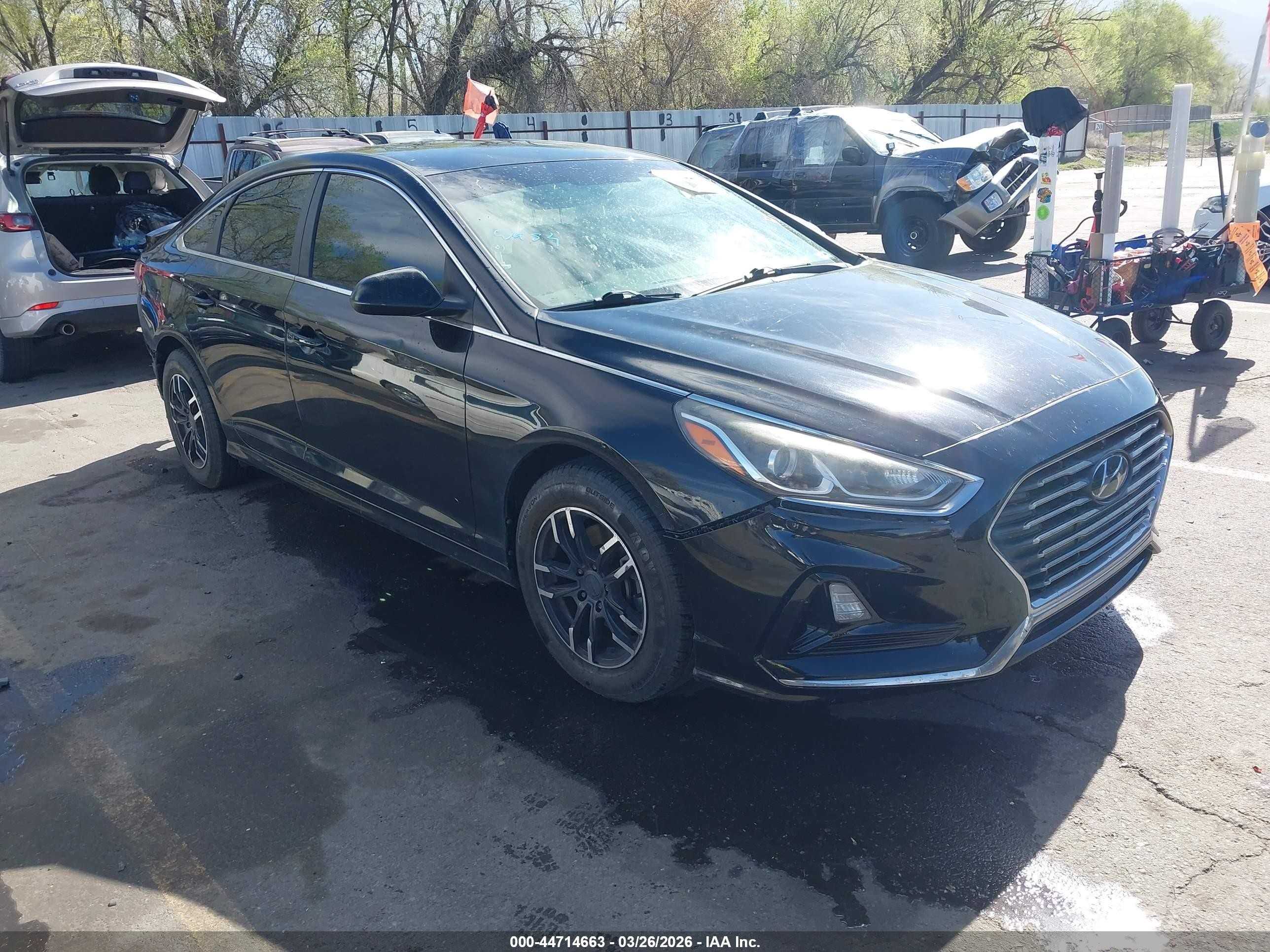 2018 Hyundai Sonata VIN 5NPE24AF6JH620351 IAAI salvage auction — Rear End, Salvage (Utah), sold $1,100 on 2026-07-09 (photo 1)