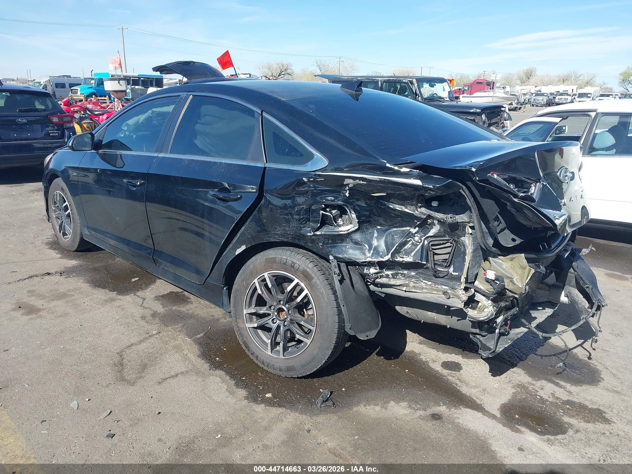 2018 Hyundai Sonata VIN 5NPE24AF6JH620351 IAAI salvage auction — Rear End, Salvage (Utah), sold $1,100 on 2026-07-09 (photo 3)