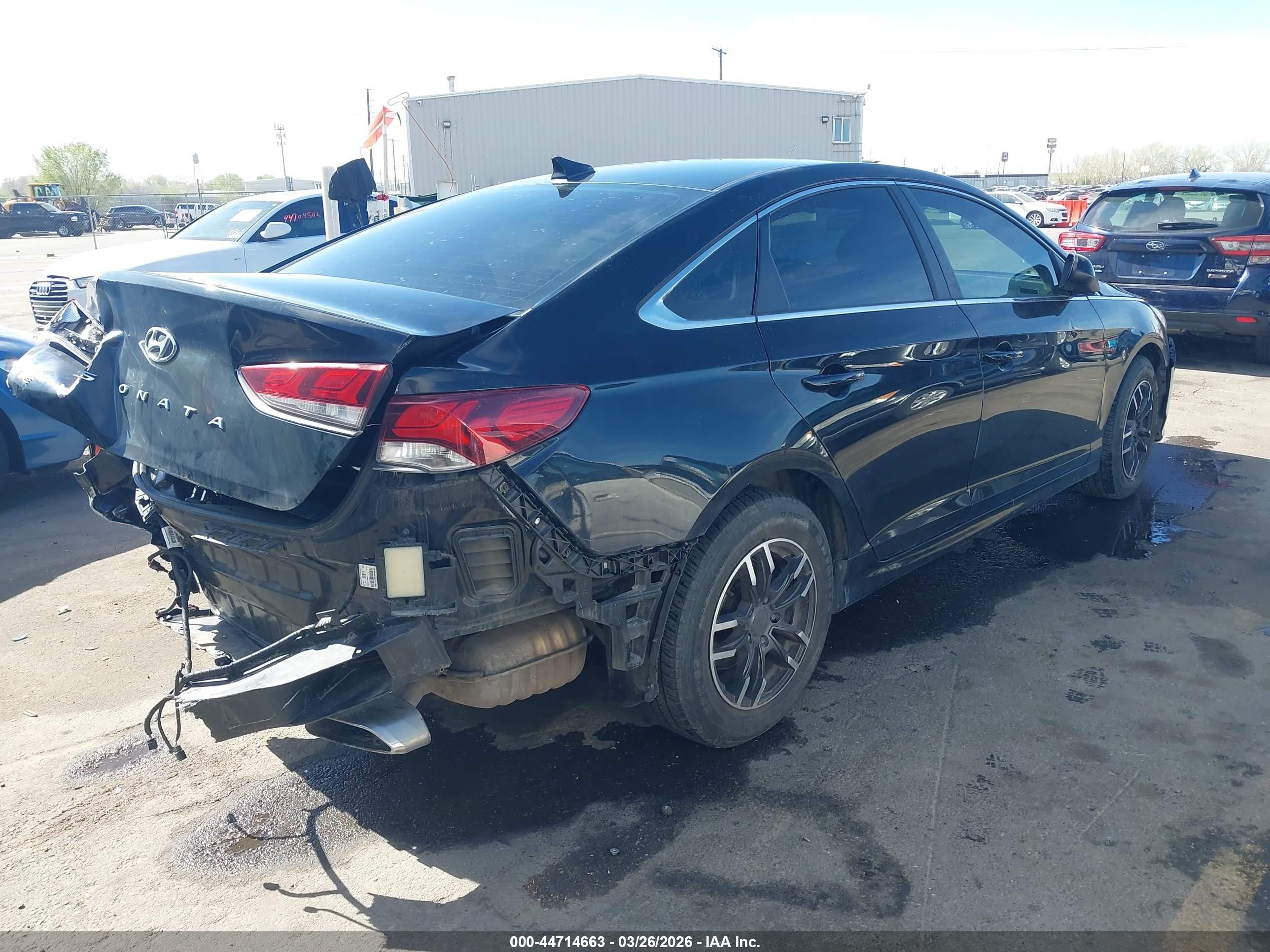 2018 Hyundai Sonata VIN 5NPE24AF6JH620351 IAAI salvage auction — Rear End, Salvage (Utah), sold $1,100 on 2026-07-09 (photo 4)