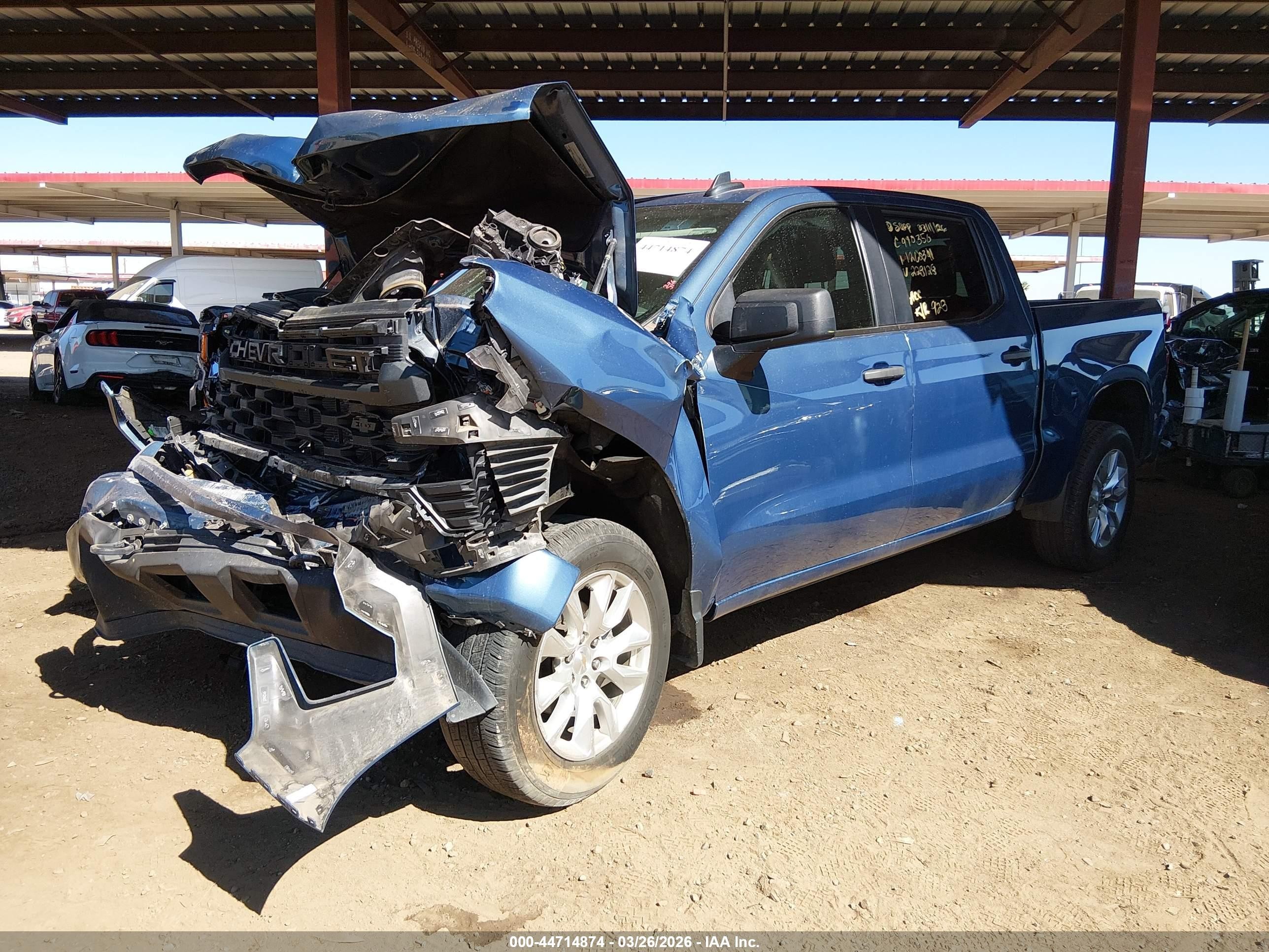 2024 Chevrolet Silverado 1500 VIN 1GCPABEKXRZ228128 IAAI salvage auction — Front End, Salvage (Arizona), sold $3,900 on 2026-05-26 (photo 2)
