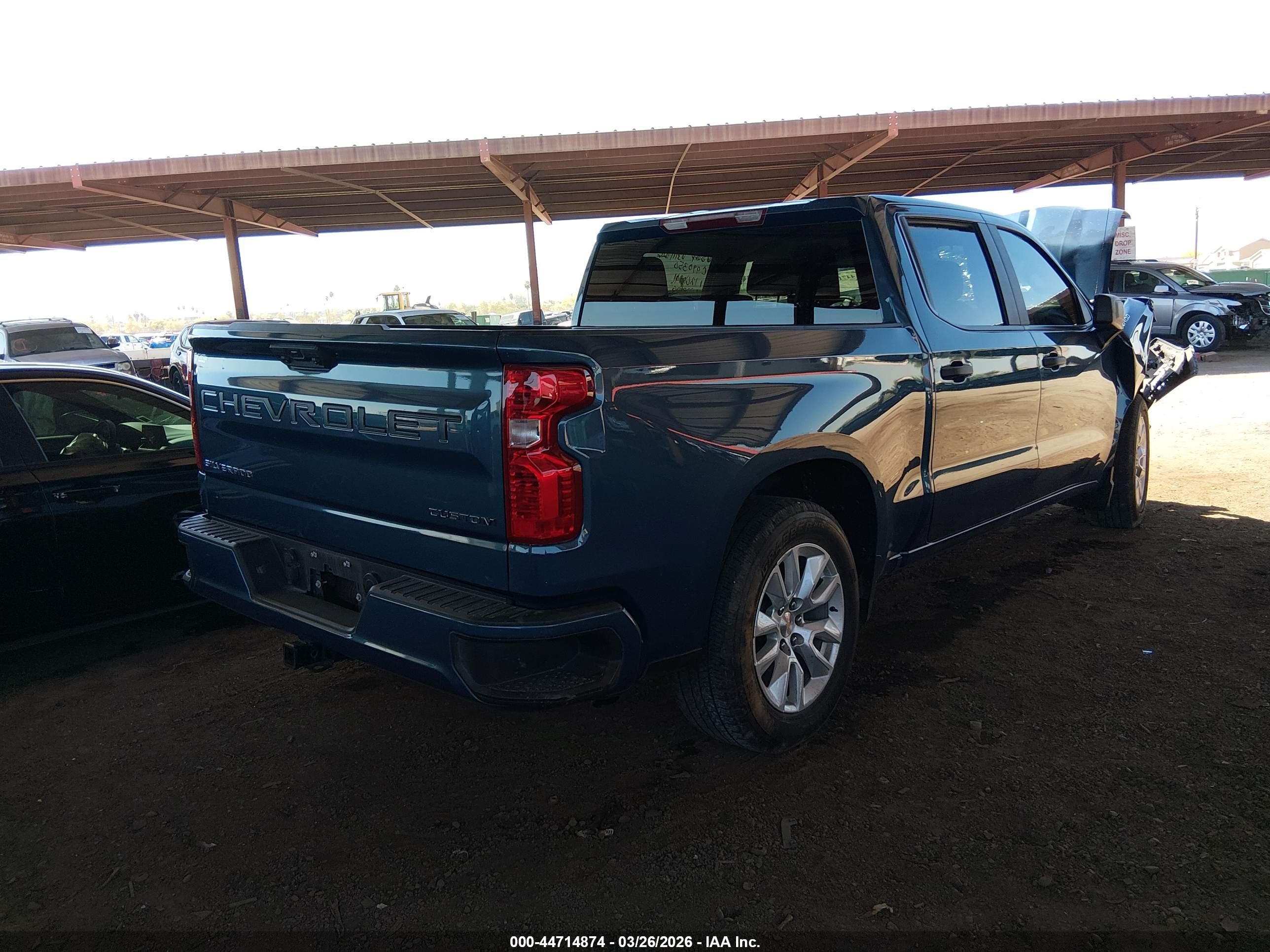 2024 Chevrolet Silverado 1500 VIN 1GCPABEKXRZ228128 IAAI salvage auction — Front End, Salvage (Arizona), sold $3,900 on 2026-05-26 (photo 4)