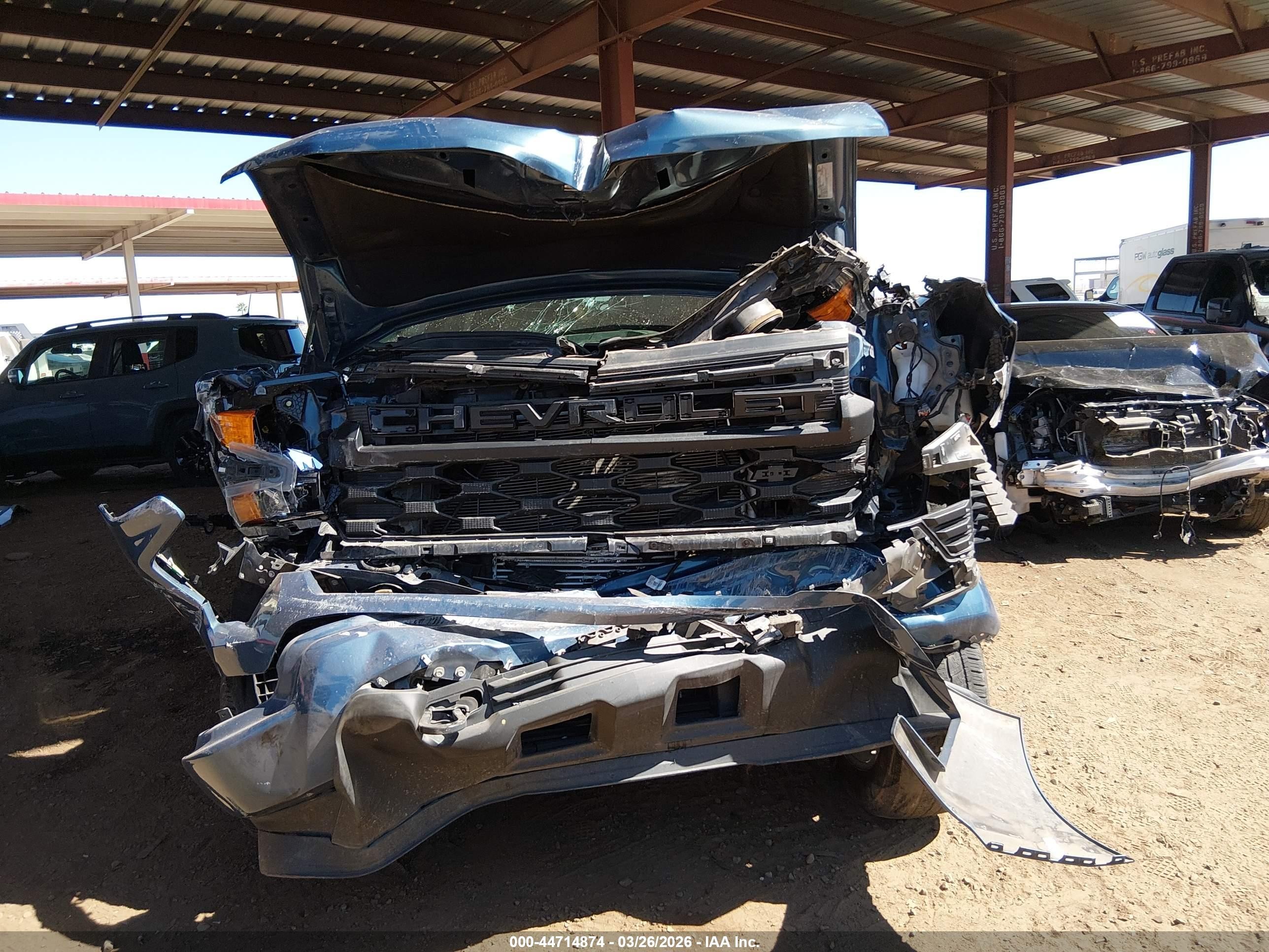2024 Chevrolet Silverado 1500 VIN 1GCPABEKXRZ228128 IAAI salvage auction — Front End, Salvage (Arizona), sold $3,900 on 2026-05-26 (photo 6)