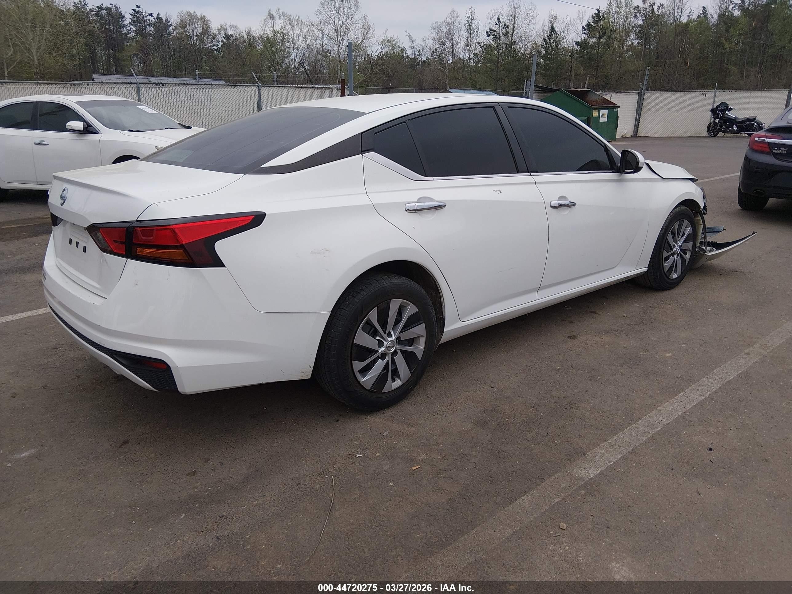 2022 Nissan Altima VIN 1N4BL4BV4NN357309 IAAI salvage auction — Front End, Salvage (Mississippi), sold $3,000 on 2026-07-12 (photo 4)