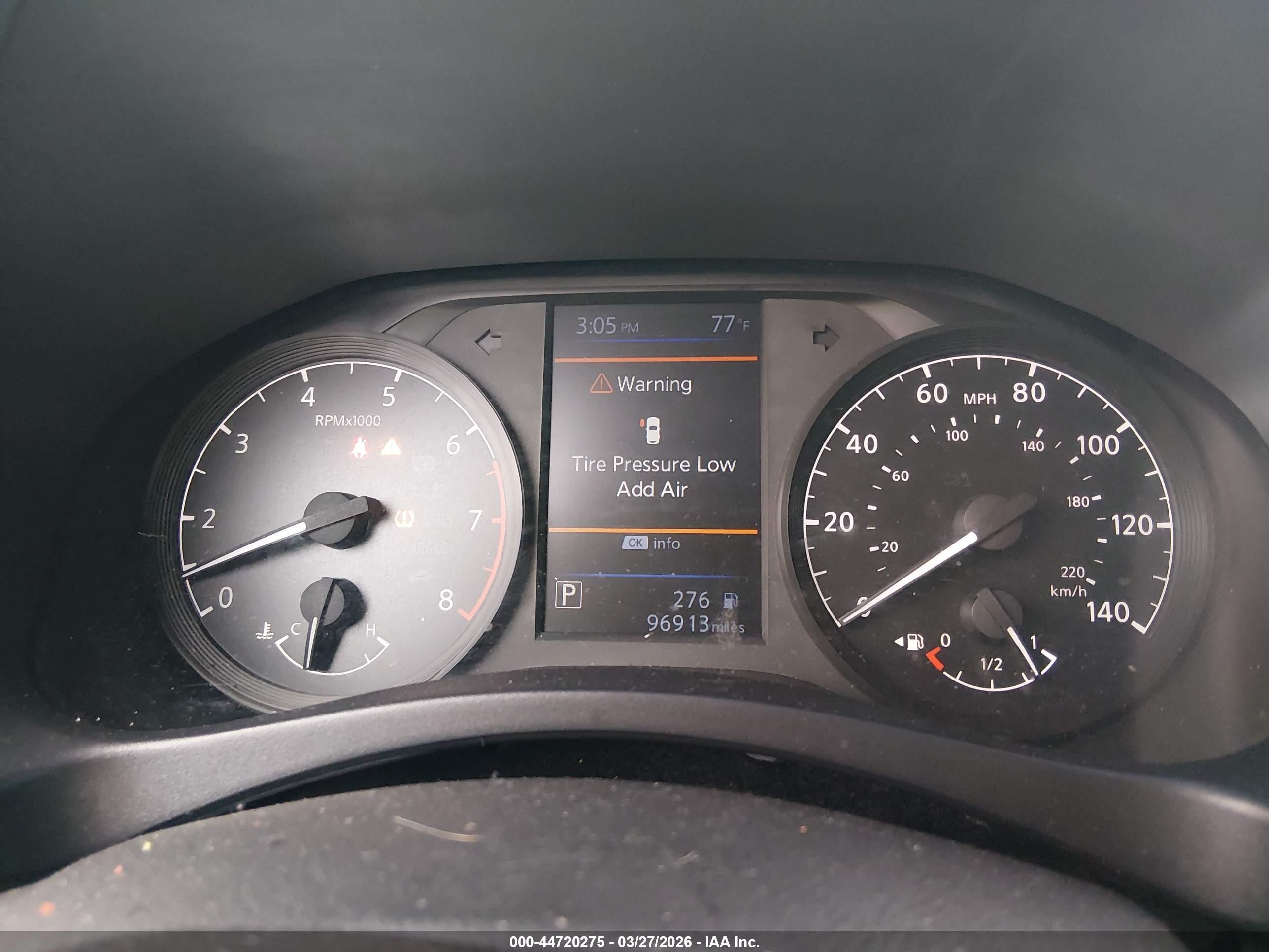 2022 Nissan Altima VIN 1N4BL4BV4NN357309 IAAI salvage auction — Front End, Salvage (Mississippi), sold $3,000 on 2026-07-12 (photo 7)