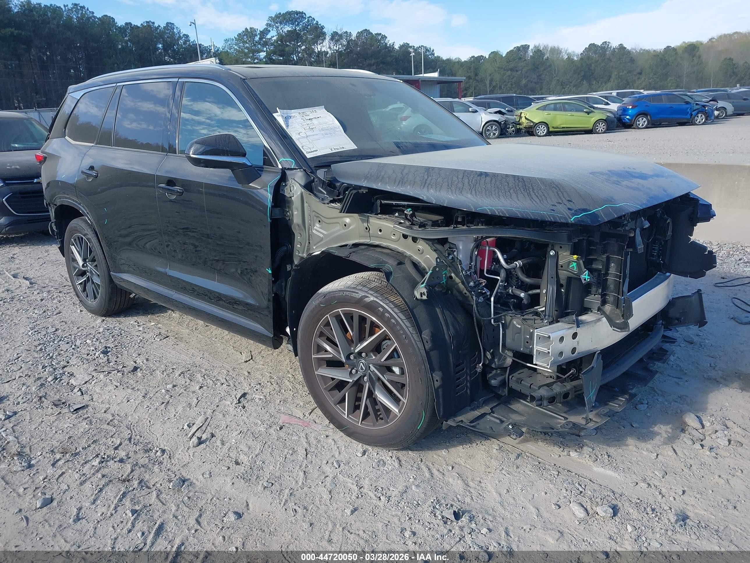2025 Lexus Tx VIN 5TDAAAB65SS034332 IAAI salvage auction — Front End, Salvage (Georgia), sold $22,700 on 2026-08-14 (photo 1)