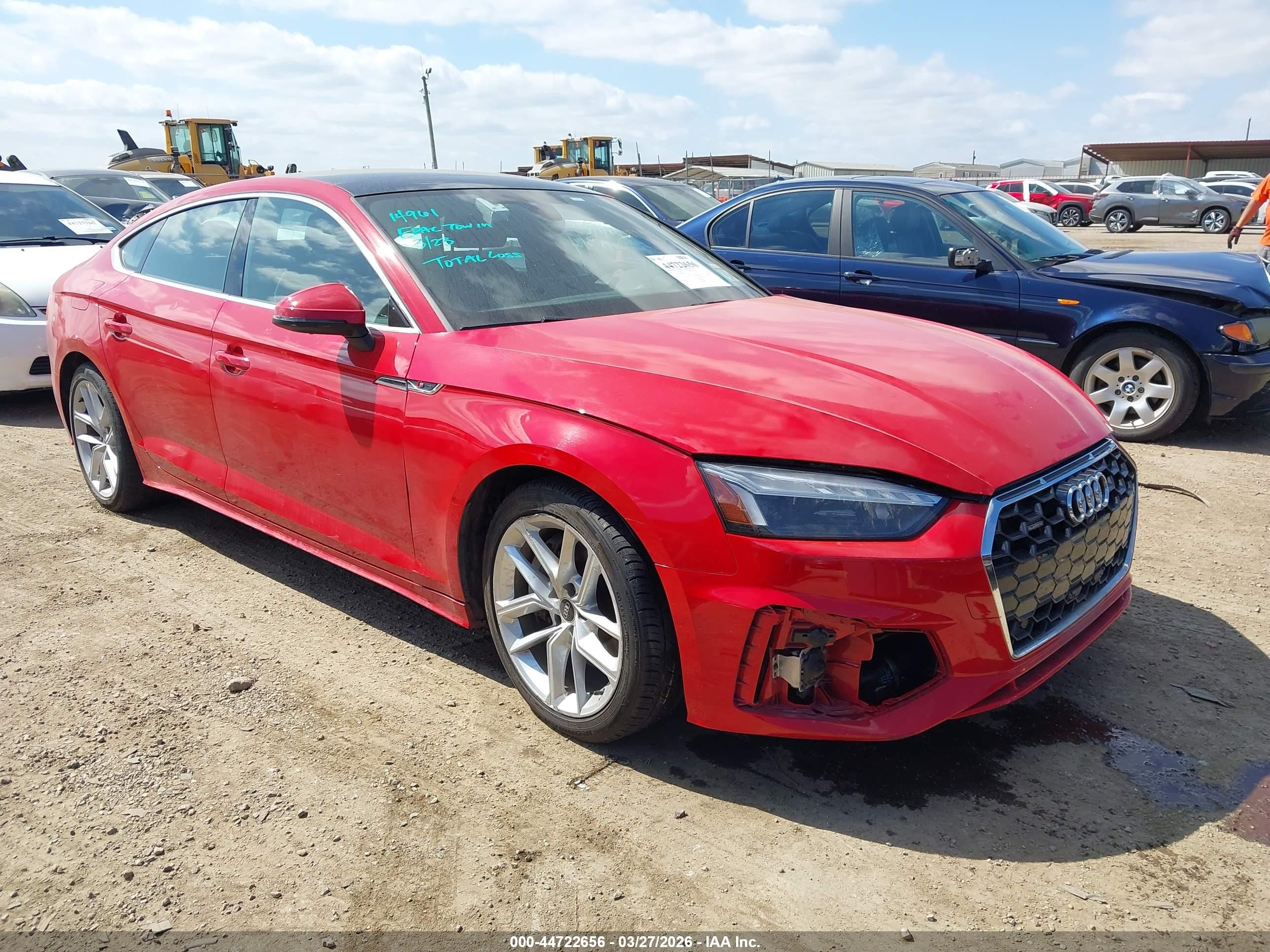 2024 Audi A5 Sportback VIN WAUFACF58RA096234 — IAAI salvage auction photo