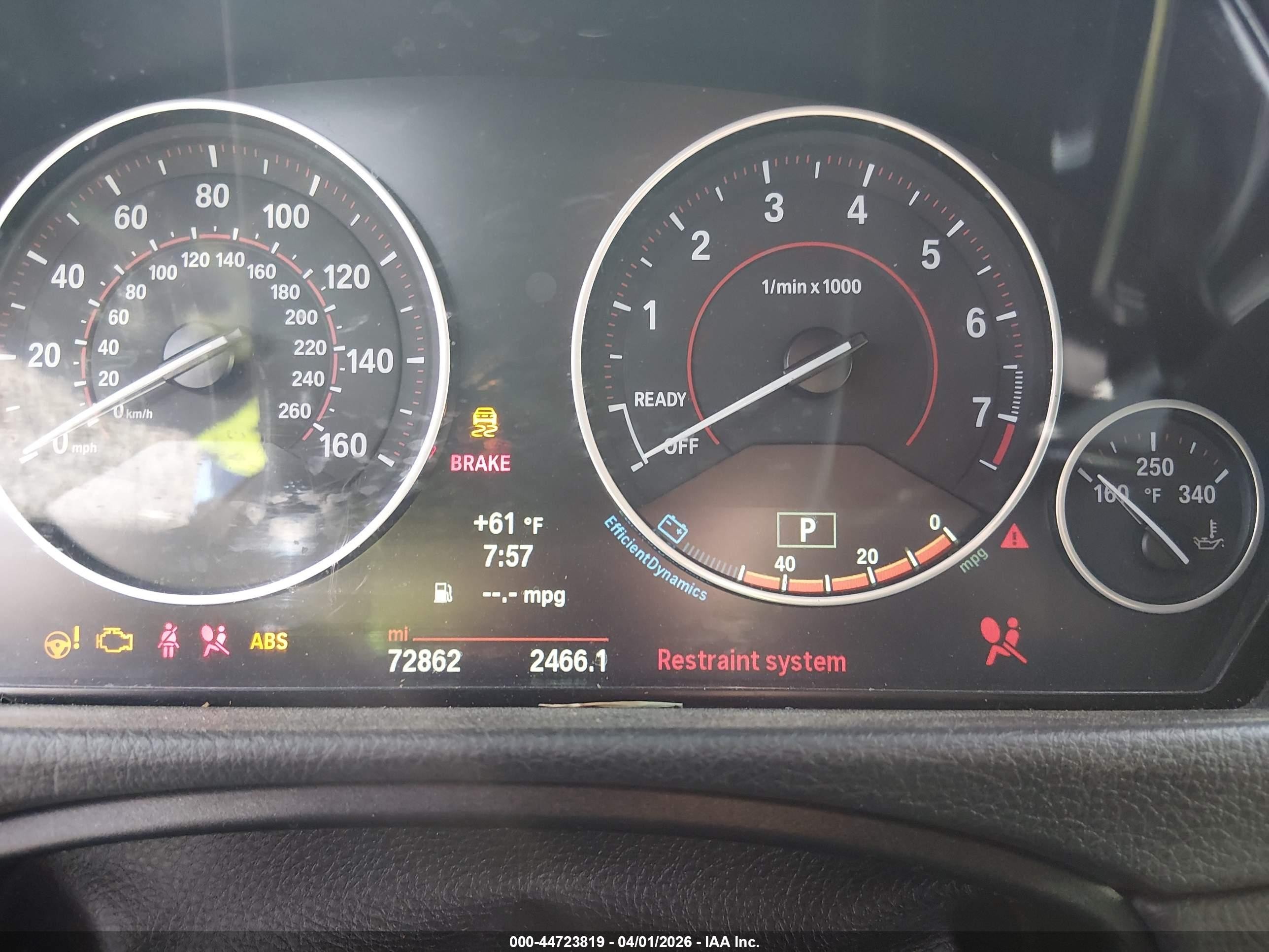 2014 BMW 4er VIN WBA3R1C52EK192689 IAAI salvage auction — Side, Salvage (South Carolina), sold $2,700 on 2026-09-11 (photo 7)