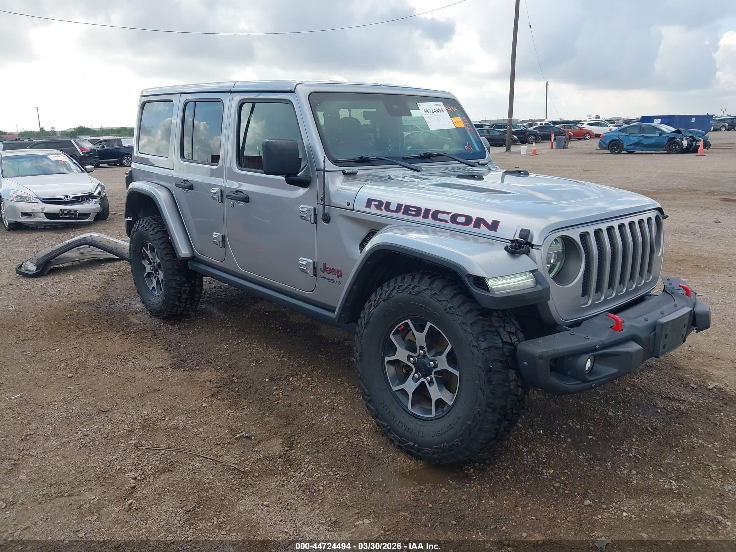2019 Jeep Wrangler Unlimited VIN 1C4HJXFG3KW581961 — IAAI salvage auction photo
