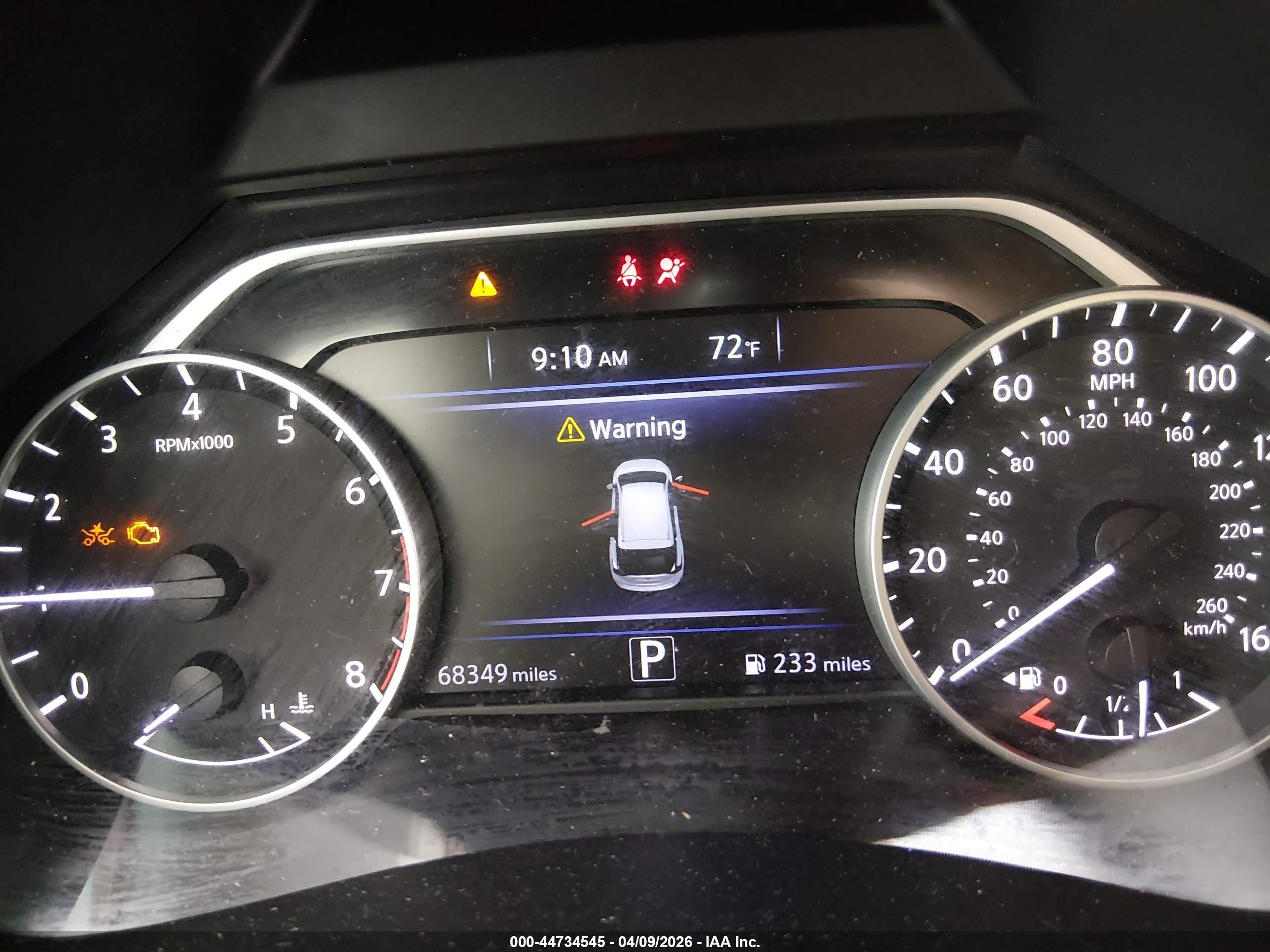 2019 Nissan Murano VIN 5N1AZ2MJ5KN143262 IAAI salvage auction — Front End, Rebuildable (Florida), sold $1,450 on 2026-05-26 (photo 7)