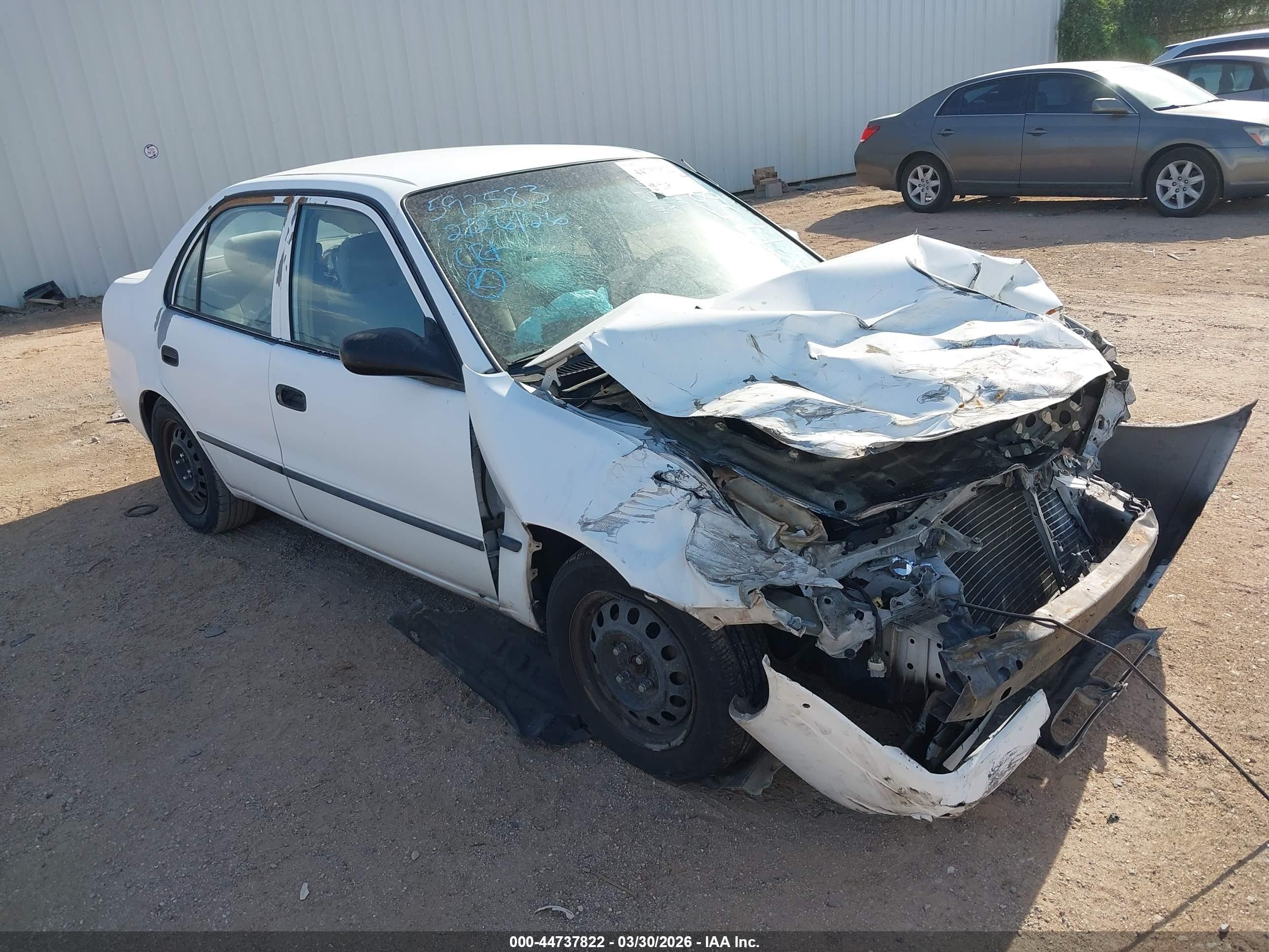 1999 Toyota Corolla VIN 1NXBR12E6XZ177583 IAAI salvage auction — Front End, Salvage (Arizona), sold $200 on 2026-06-01 (photo 1)