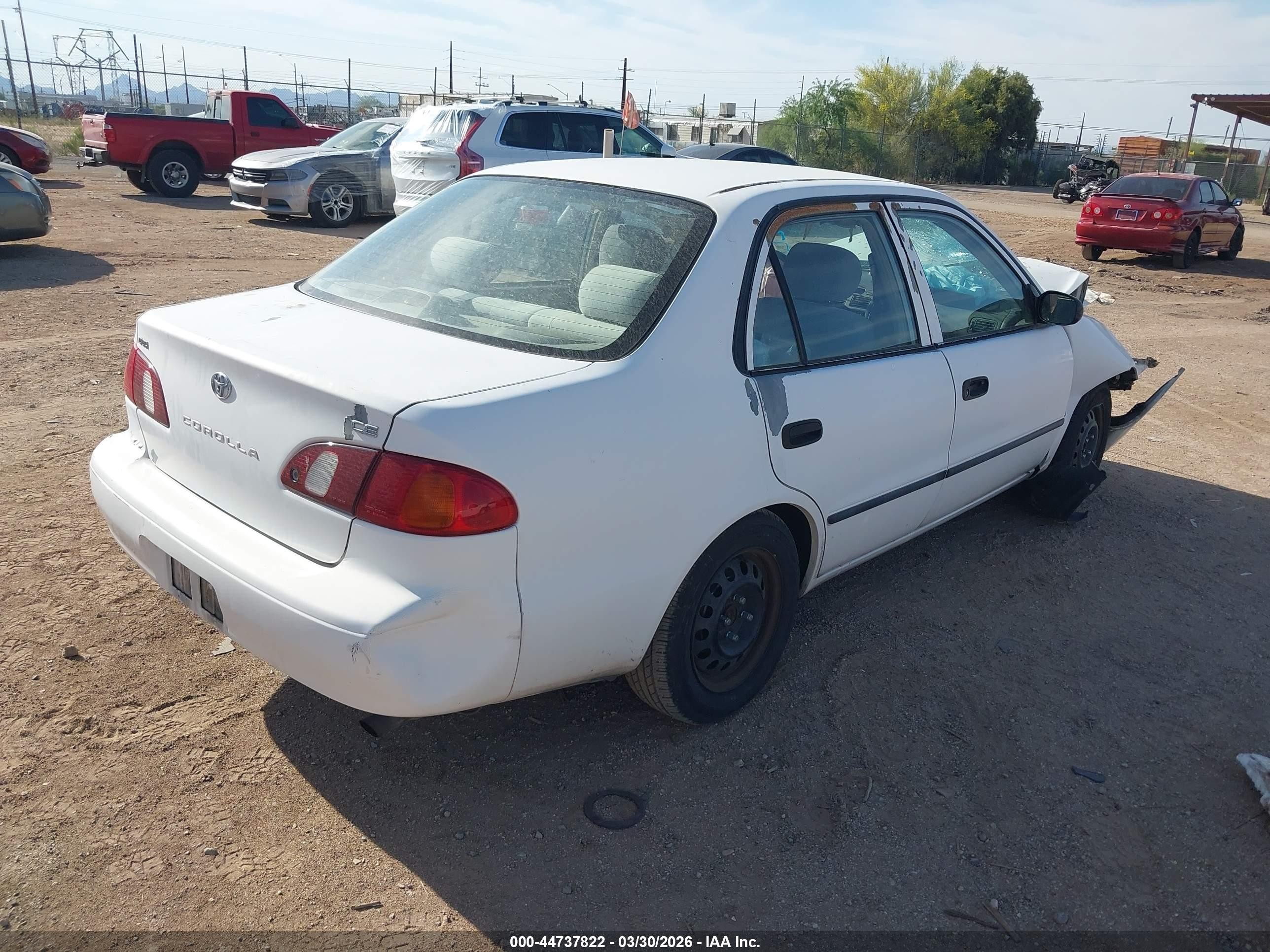 1999 Toyota Corolla VIN 1NXBR12E6XZ177583 IAAI salvage auction — Front End, Salvage (Arizona), sold $200 on 2026-06-01 (photo 4)