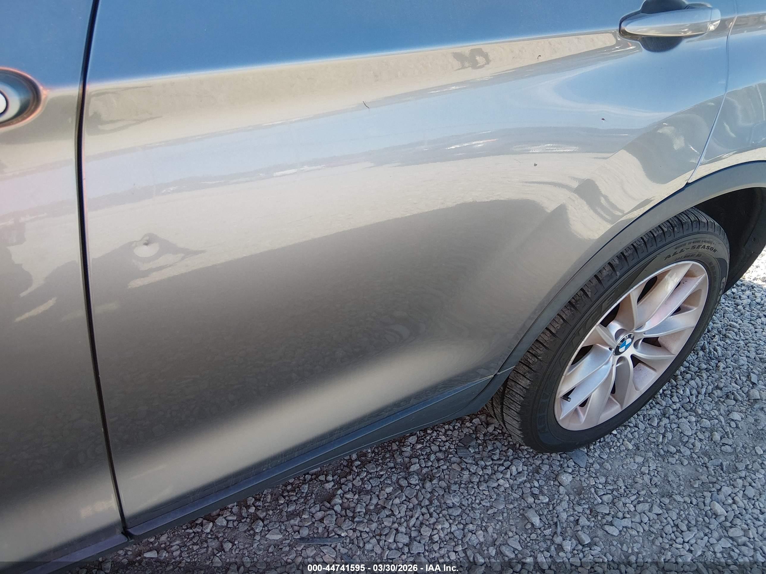 2014 BMW X3 VIN 5UXWX9C50E0D39206 IAAI salvage auction — Side, Clear (Georgia), sold $1,100 on 2026-10-02 (photo 6)