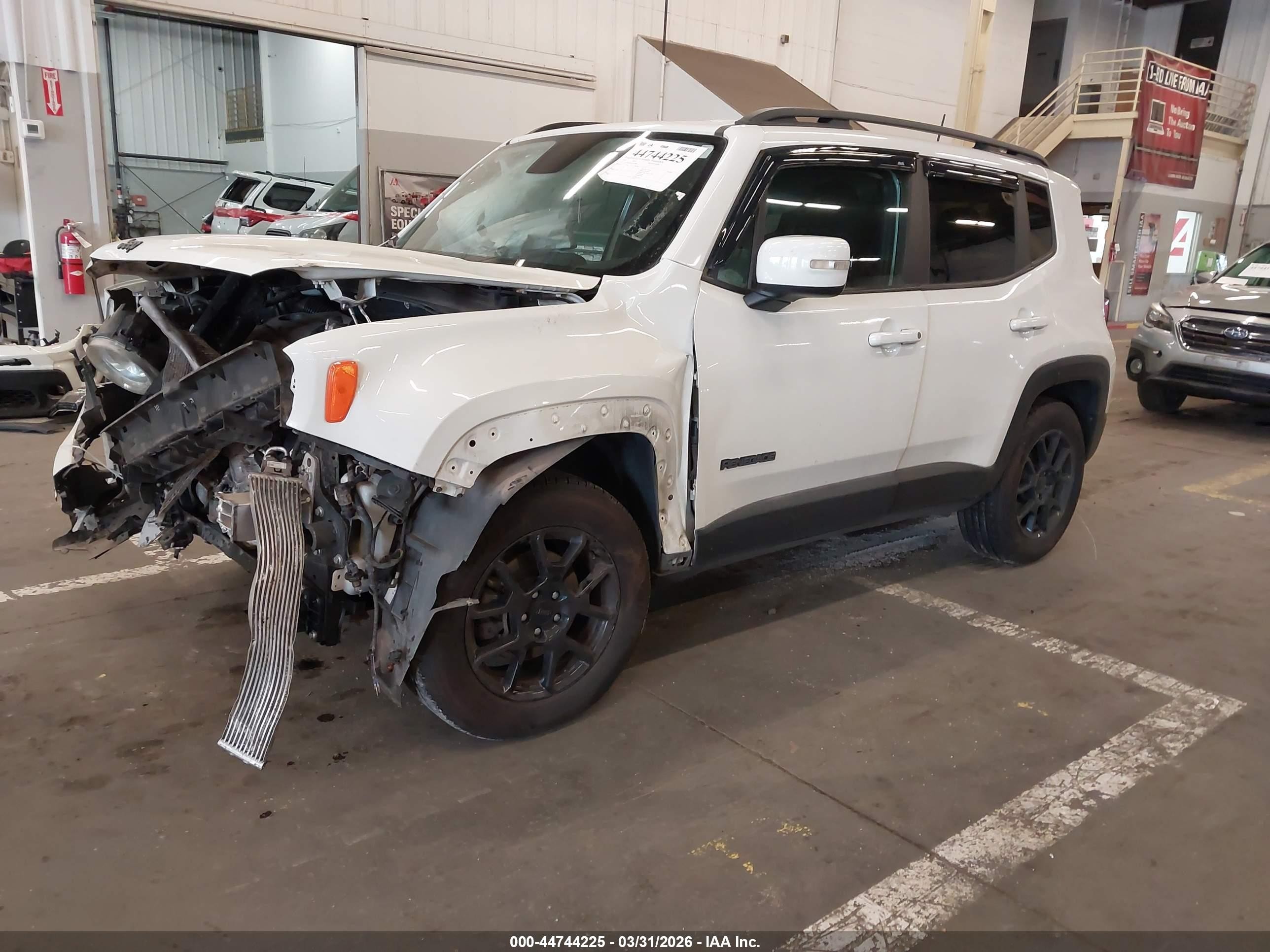 2019 Jeep Renegade VIN ZACNJBBB7KPK68986 IAAI salvage auction — Front End, Salvage (Utah), sold $275 on 2026-07-09 (photo 2)
