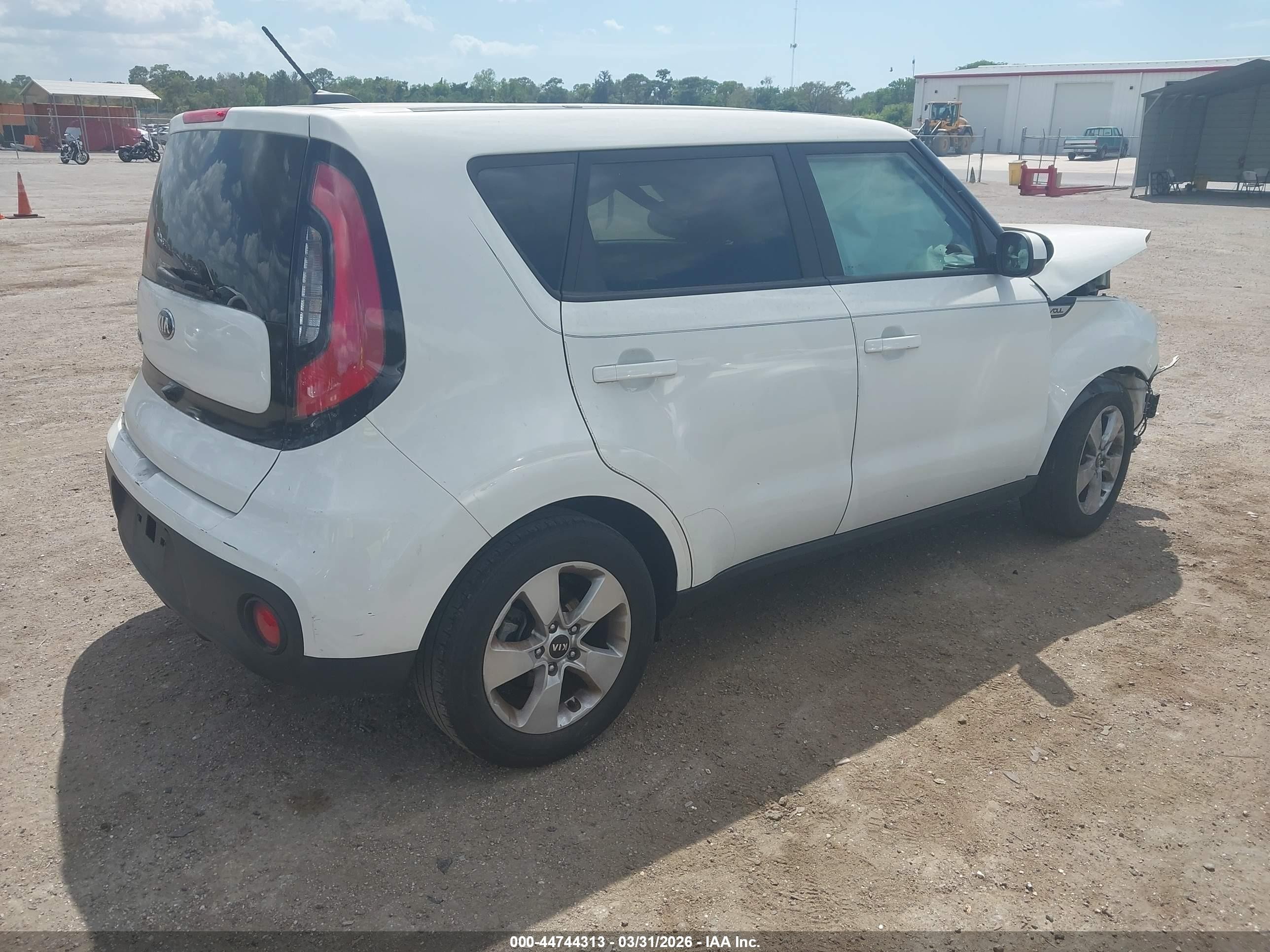 2019 Kia Soul VIN KNDJN2A24K7694655 IAAI salvage auction — Front End, Rebuildable (Florida), sold $1,000 on 2026-09-28 (photo 4)