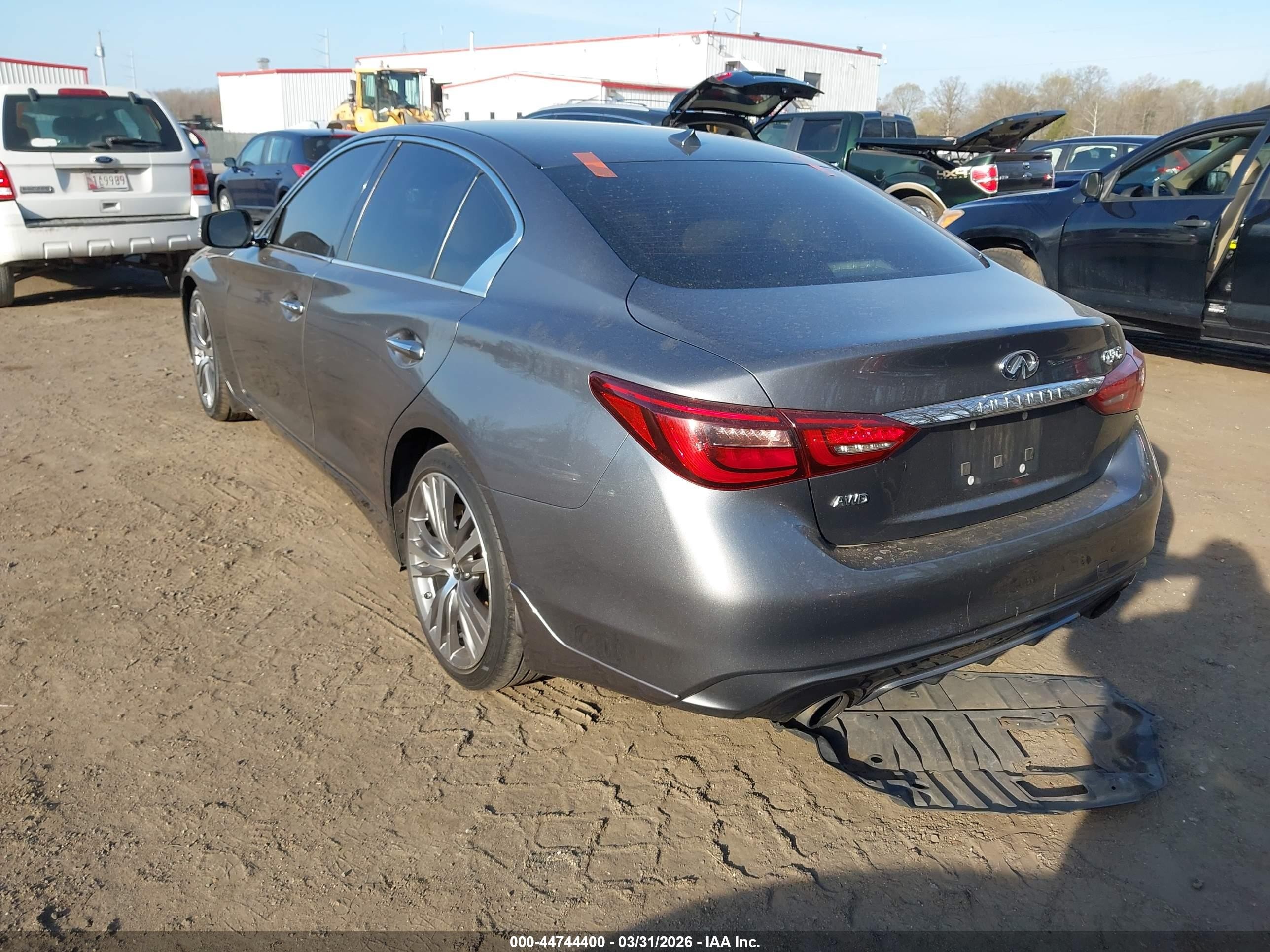 2018 Infiniti Q50 VIN JN1EV7AR6JM441867 IAAI salvage auction — Front End, Salvage - Greater Than 75% (Maryland), sold $5,500 on 2026-09-13 (photo 3)
