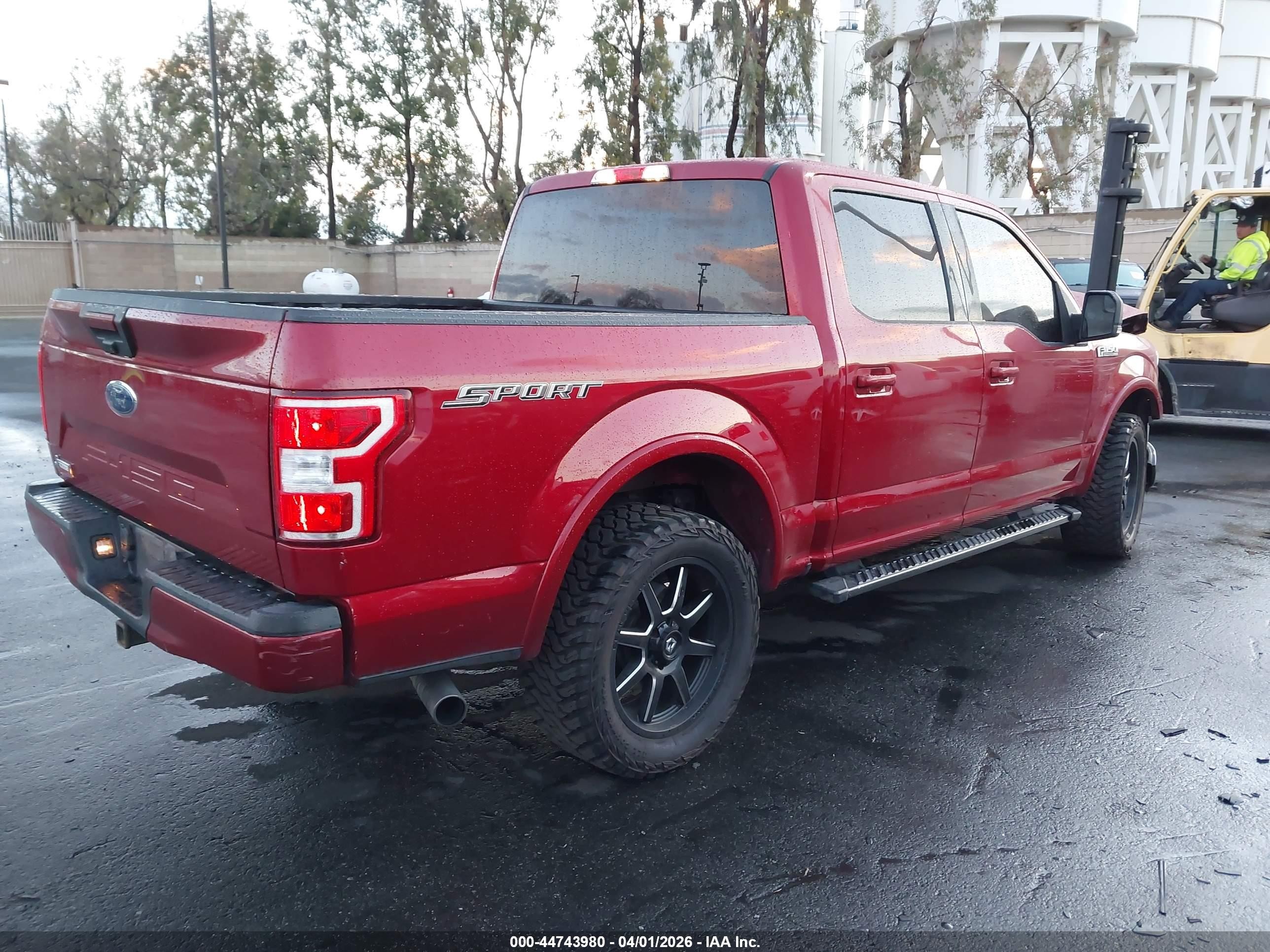 2018 Ford F-150 VIN 1FTEW1C52JKC33370 IAAI salvage auction — Front End, Salvage Certificate (California), sold $8,775 on 2026-07-10 (photo 4)