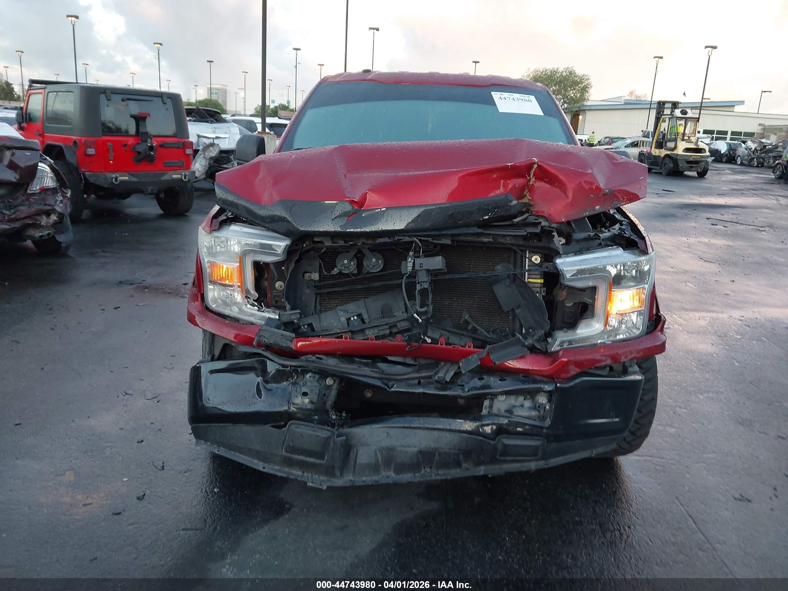 2018 Ford F-150 VIN 1FTEW1C52JKC33370 IAAI salvage auction — Front End, Salvage Certificate (California), sold $8,775 on 2026-07-10 (photo 6)