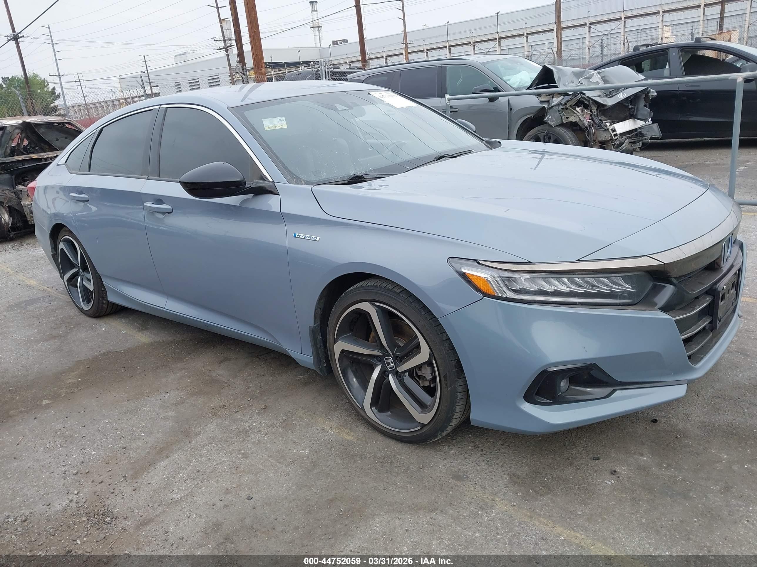 2022 Honda Accord VIN 1HGCV3F29NA018654 — IAAI salvage auction photo