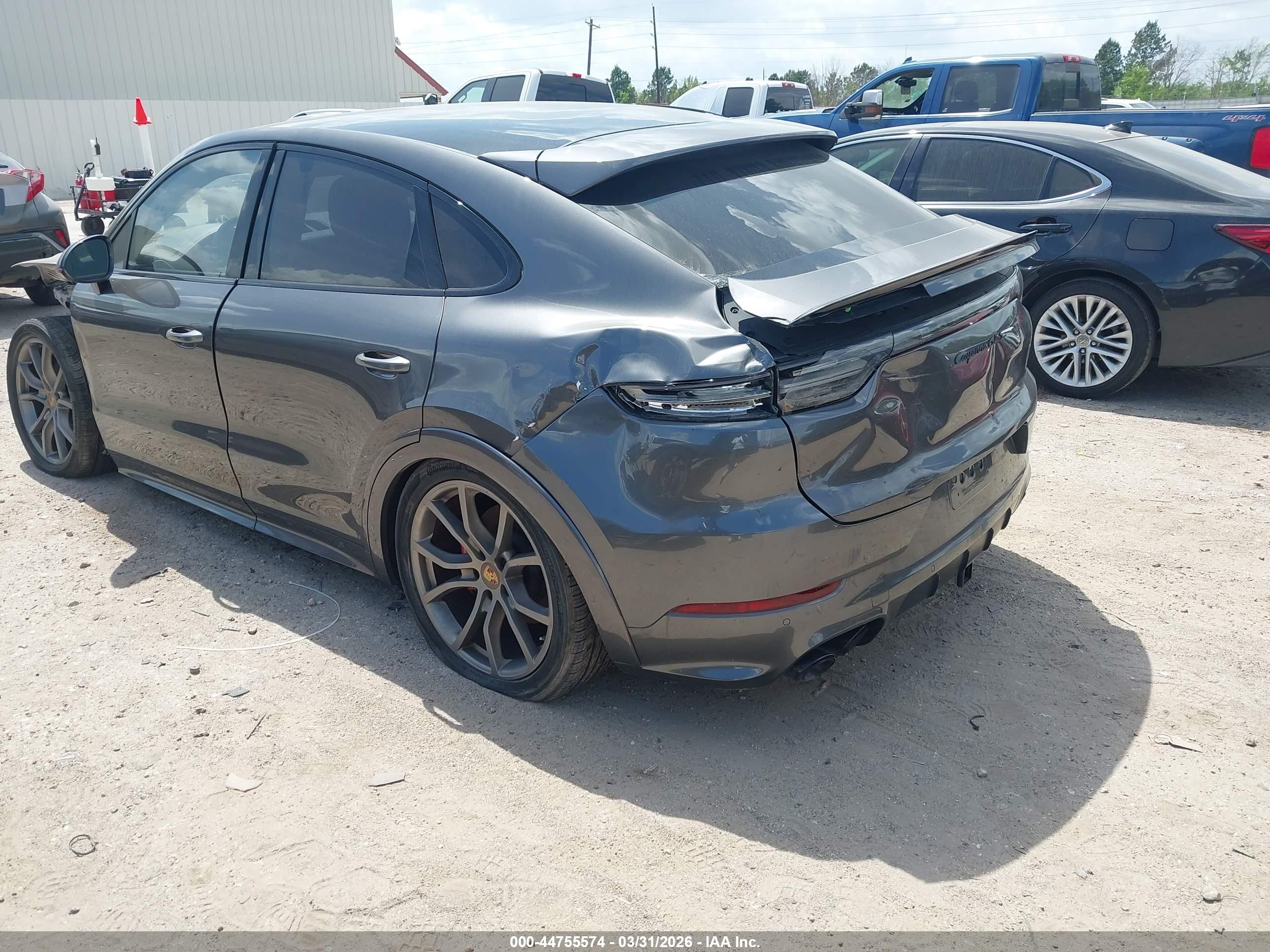 2023 Porsche Cayenne coupe VIN WP1BG2AY5PDA33226 IAAI salvage auction — Front & Rear, Certificate Of Destruction (Florida), sold $37,500 on 2026-03-23 (photo 3)
