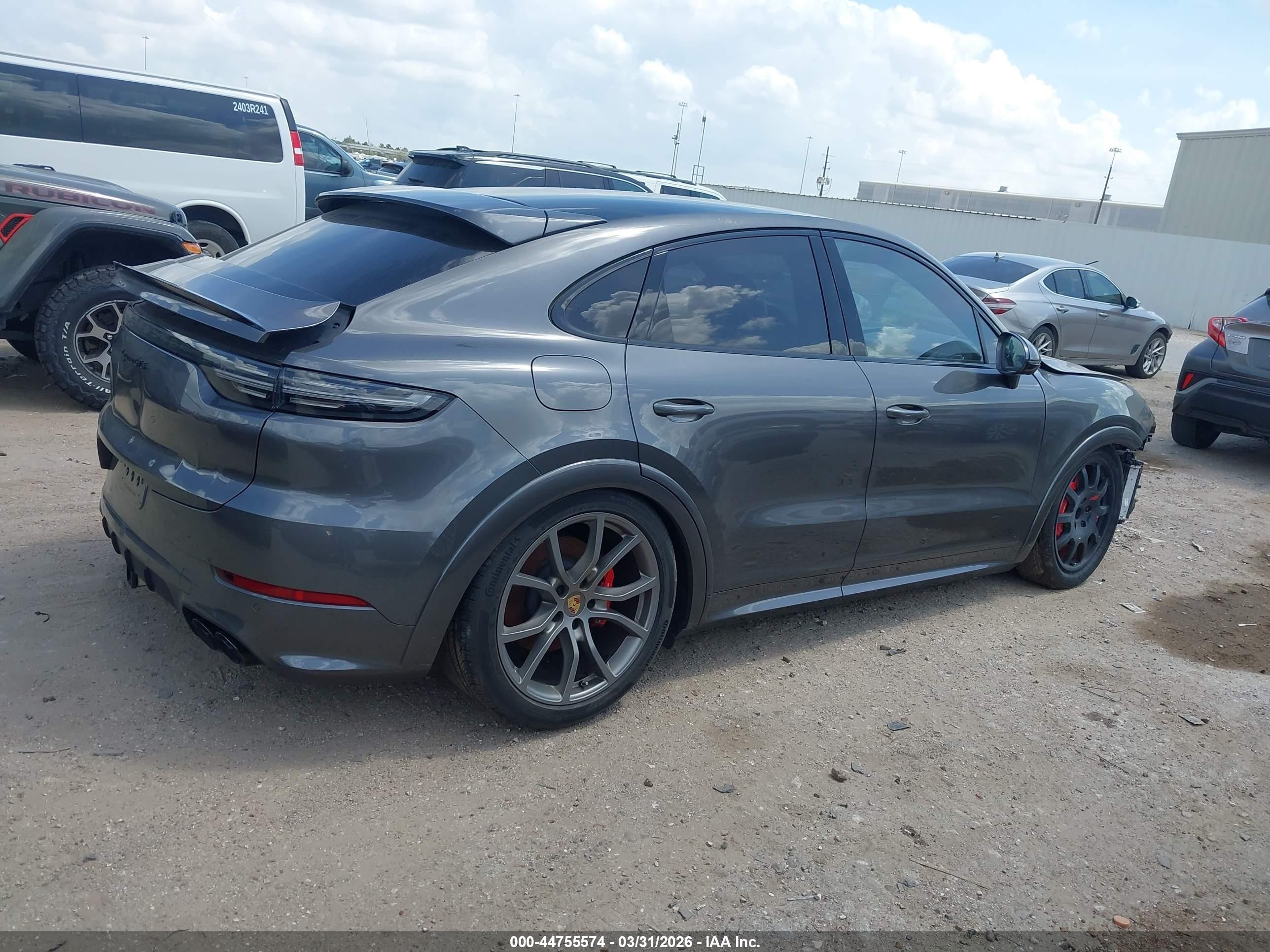 2023 Porsche Cayenne coupe VIN WP1BG2AY5PDA33226 IAAI salvage auction — Front & Rear, Certificate Of Destruction (Florida), sold $37,500 on 2026-03-23 (photo 4)