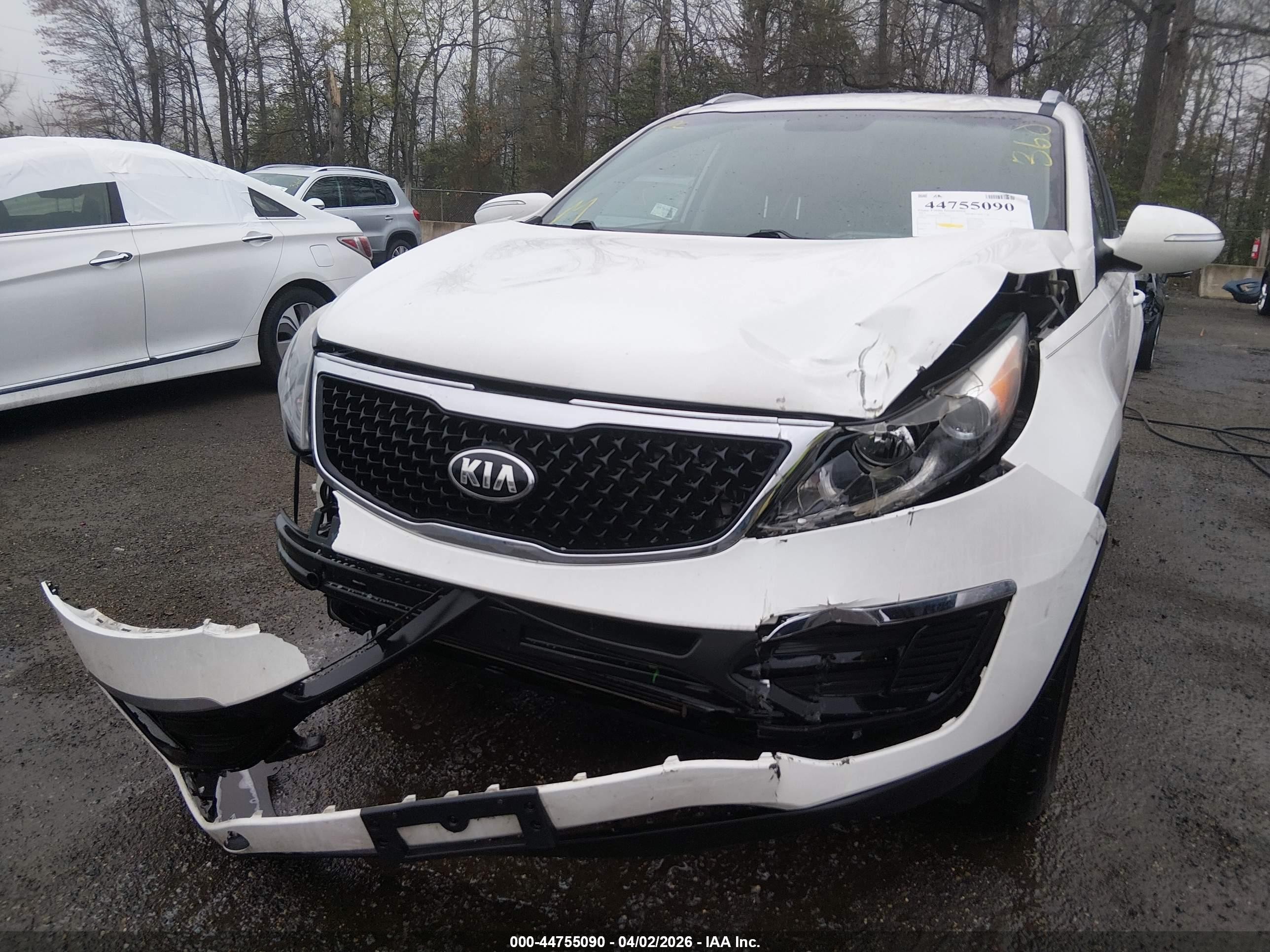 2015 Kia Sportage VIN KNDPB3AC0F7748525 IAAI salvage auction — Front End, Salvage - Greater Than 75% (Maryland), sold $1,650 on 2026-07-11 (photo 6)