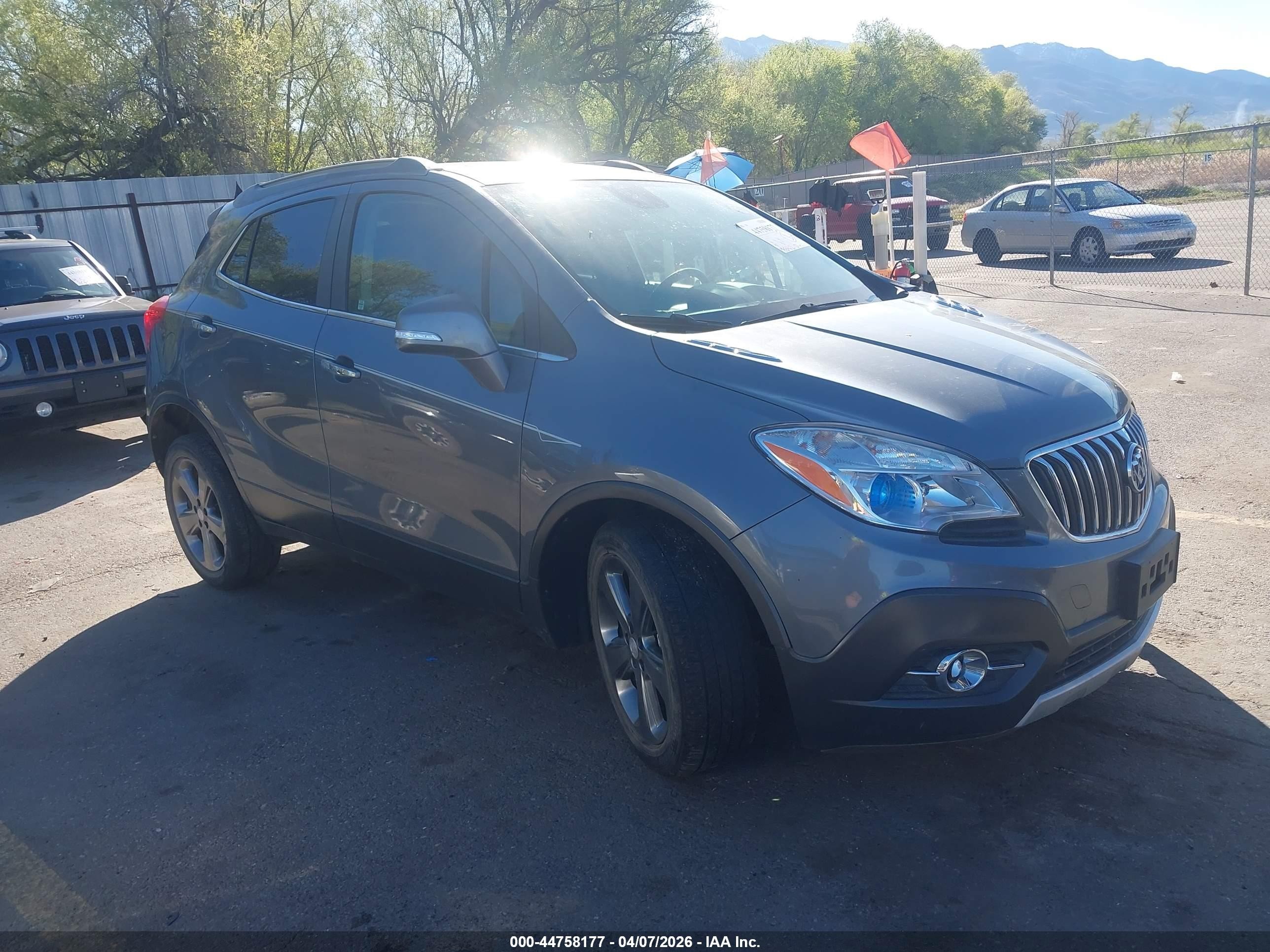 2014 Buick Encore VIN KL4CJFSB6EB611510 IAAI salvage auction — Side, Salvage (Utah), sold $400 on 2026-07-02 (photo 1)