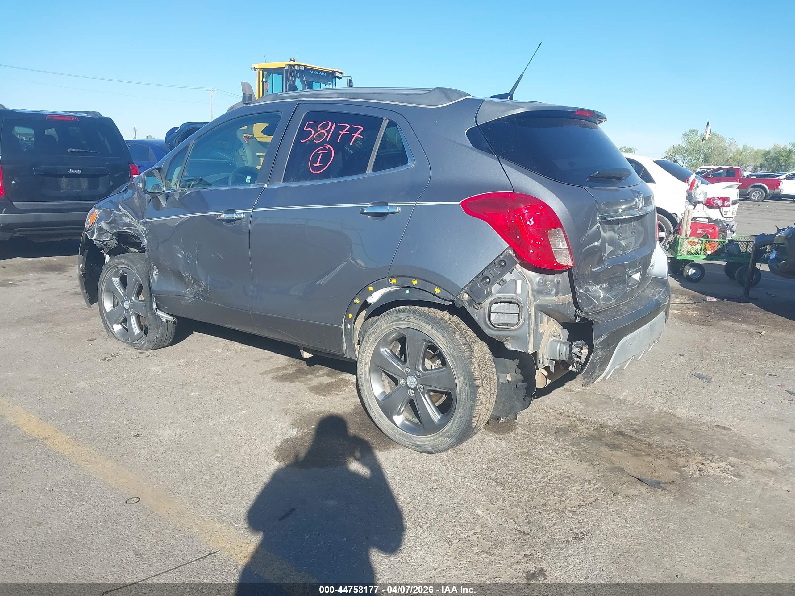 2014 Buick Encore VIN KL4CJFSB6EB611510 IAAI salvage auction — Side, Salvage (Utah), sold $400 on 2026-07-02 (photo 3)