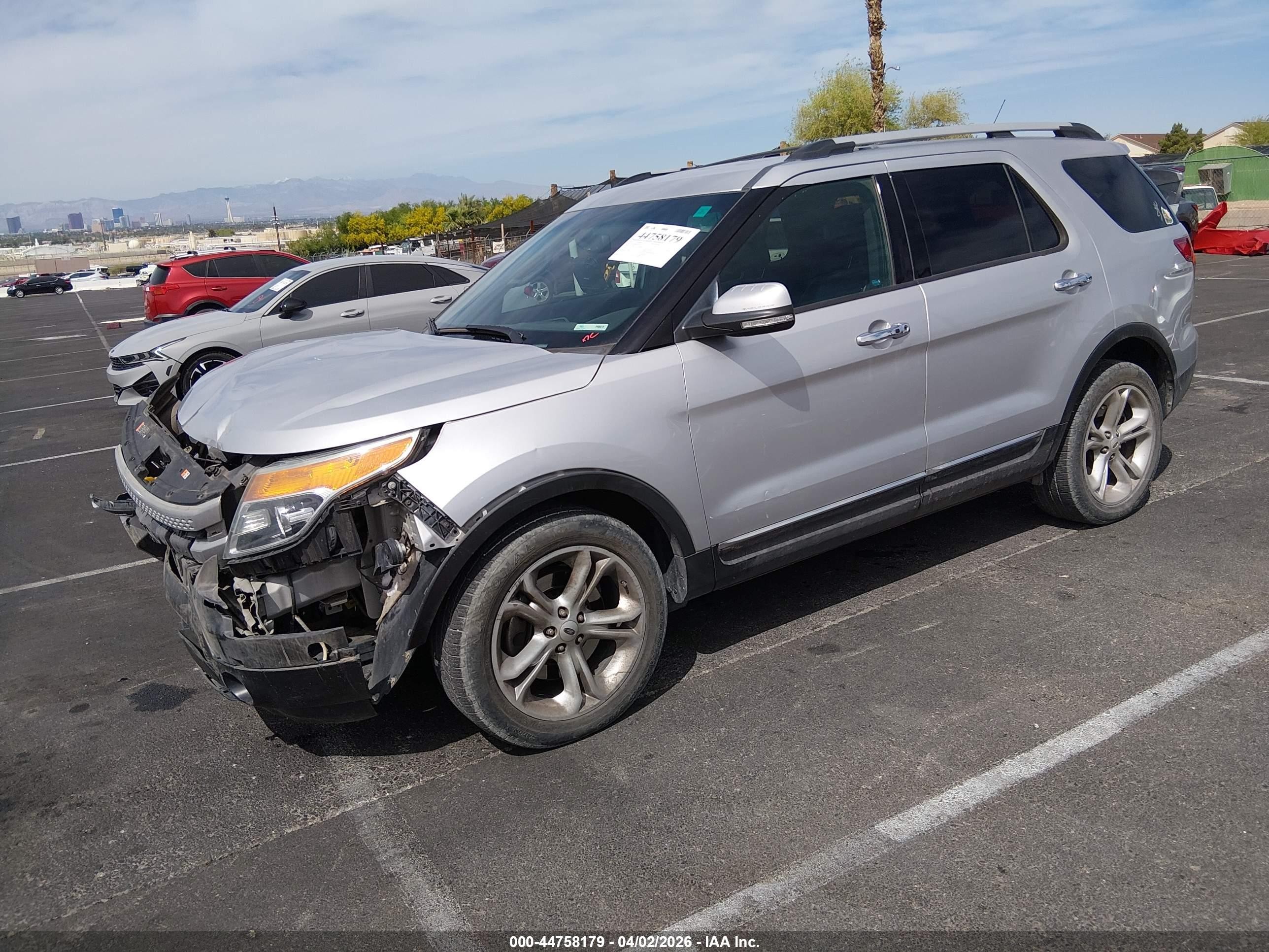 2015 Ford Explorer VIN 1FM5K8F88FGA56310 IAAI salvage auction — Front End, Salvage (Nevada), sold $925 on 2026-07-10 (photo 2)