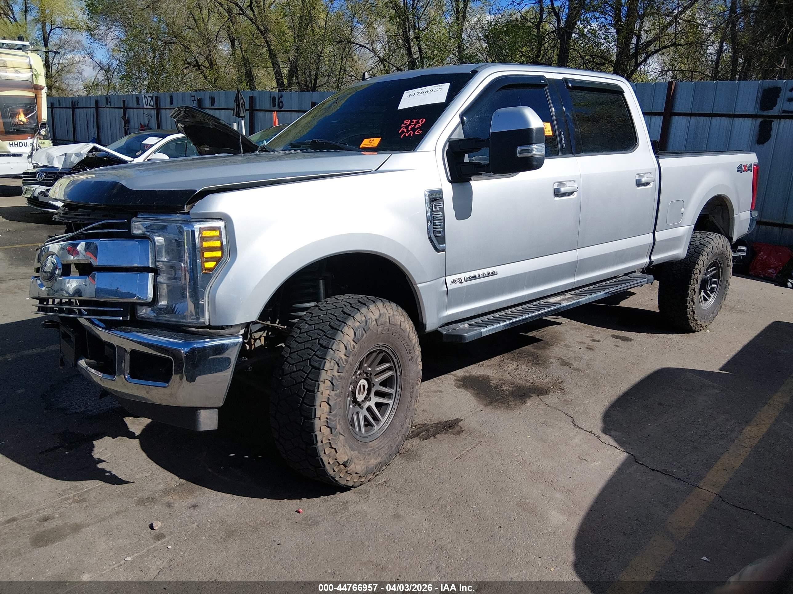 2019 Ford F-250 VIN 1FT7W2BT2KEE56040 IAAI salvage auction — Front End, Salvage (Utah), sold $10,500 on 2026-07-09 (photo 2)