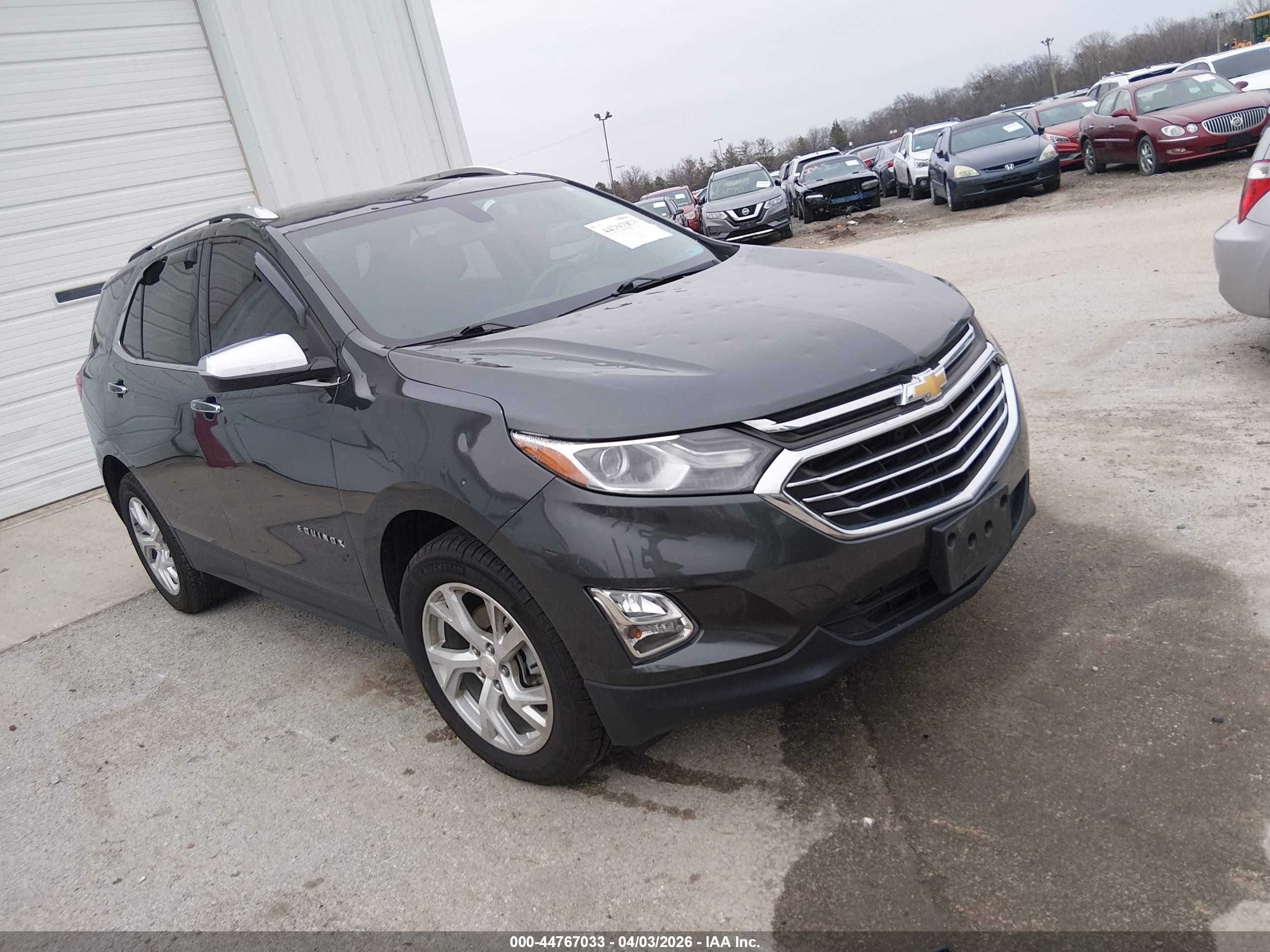 2019 Chevrolet Equinox VIN 3GNAXNEV7KS611180 IAAI salvage auction — Hail, Salvage (Illinois), sold $3,300 on 2026-07-11 (photo 1)