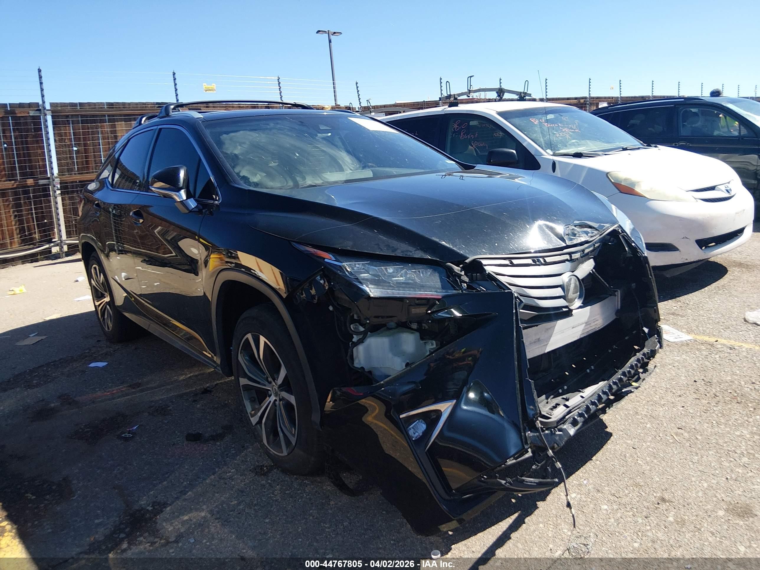 2017 Lexus Rx VIN 2T2BZMCA9HC057479 IAAI salvage auction — Front End, Salvage (Colorado), sold $9,600 on 2026-10-01 (photo 1)