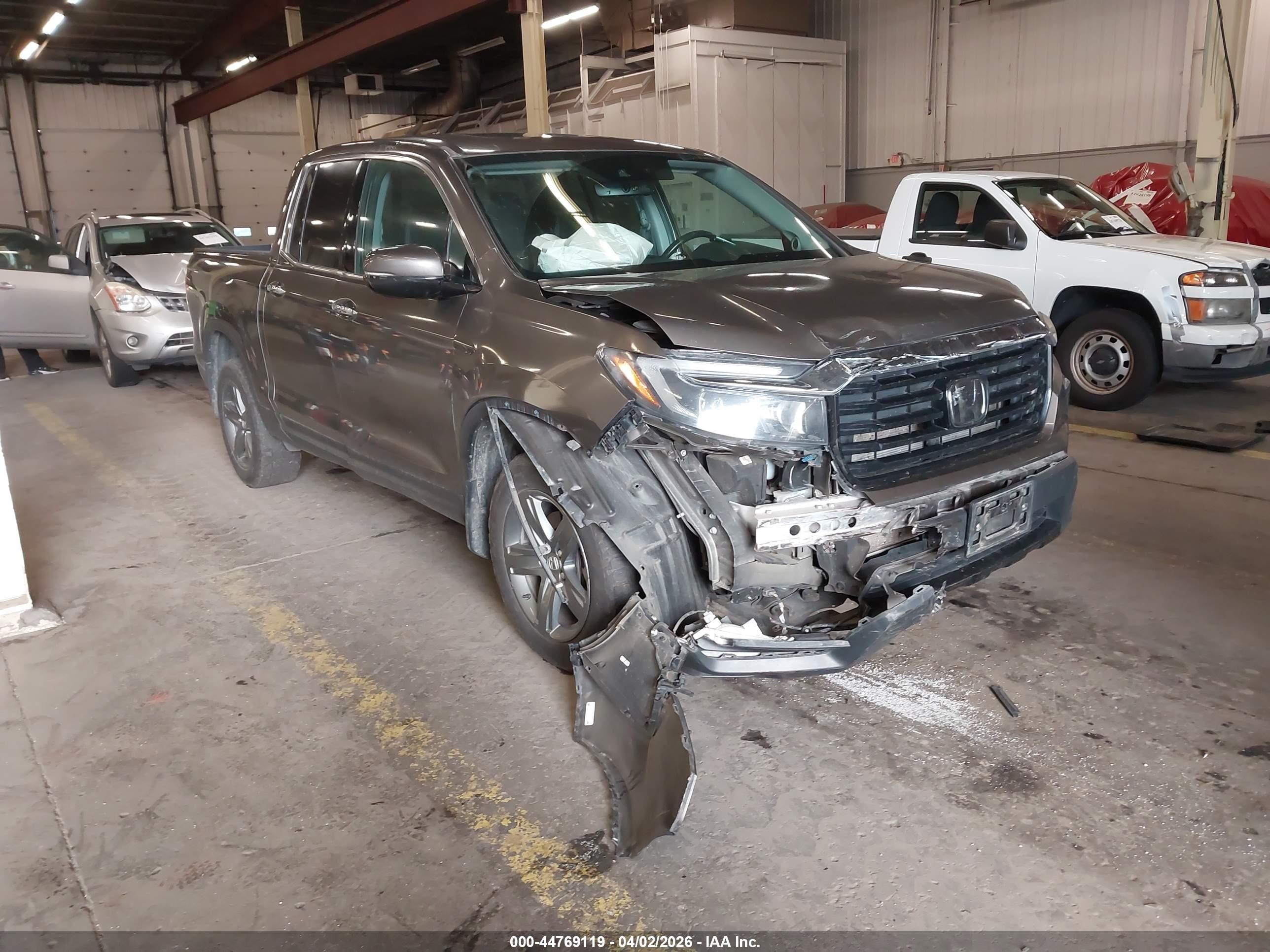2023 Honda Ridgeline VIN 5FPYK3F79PB000956 IAAI salvage auction — Front End, Salvage (Oregon), sold $8,350 on 2026-07-09 (photo 1)