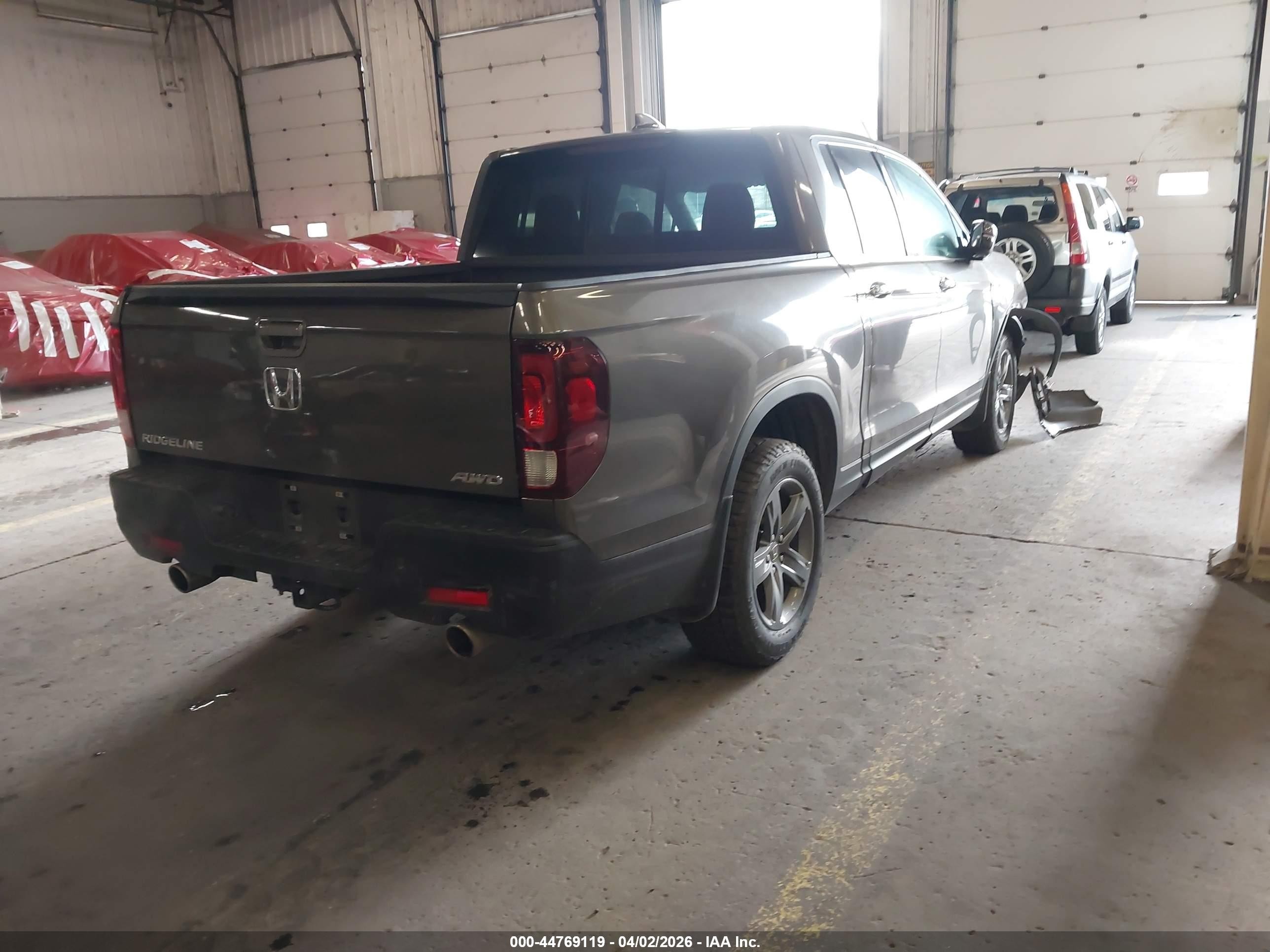 2023 Honda Ridgeline VIN 5FPYK3F79PB000956 IAAI salvage auction — Front End, Salvage (Oregon), sold $8,350 on 2026-07-09 (photo 4)