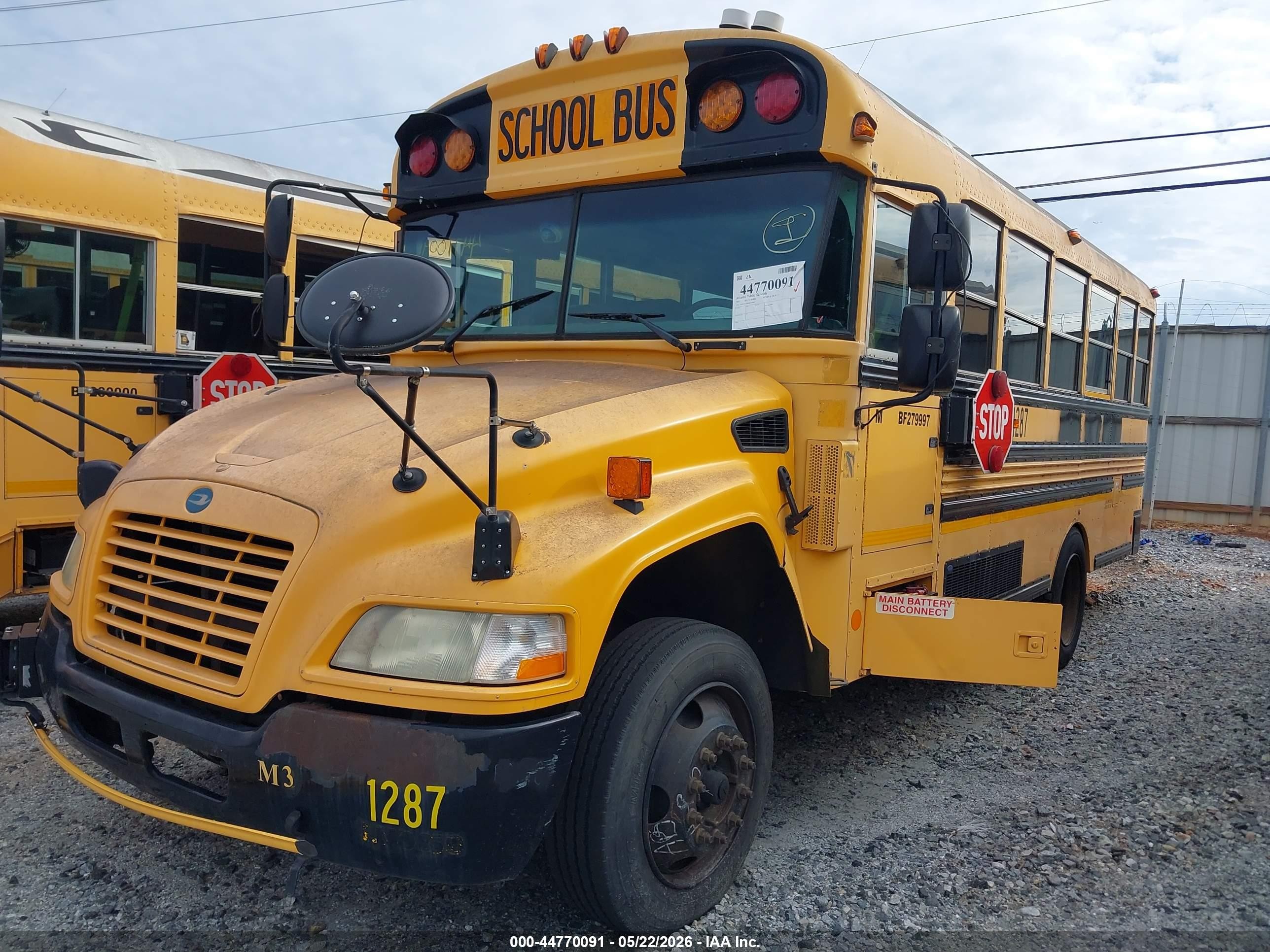 2011 Blue Bird School Bus / Transit Bus VIN 1BAKACPH4BF279997 IAAI salvage auction — Normal Wear, Bill Of Sale (Georgia), sold $1,000 on 2026-09-23 (photo 2)