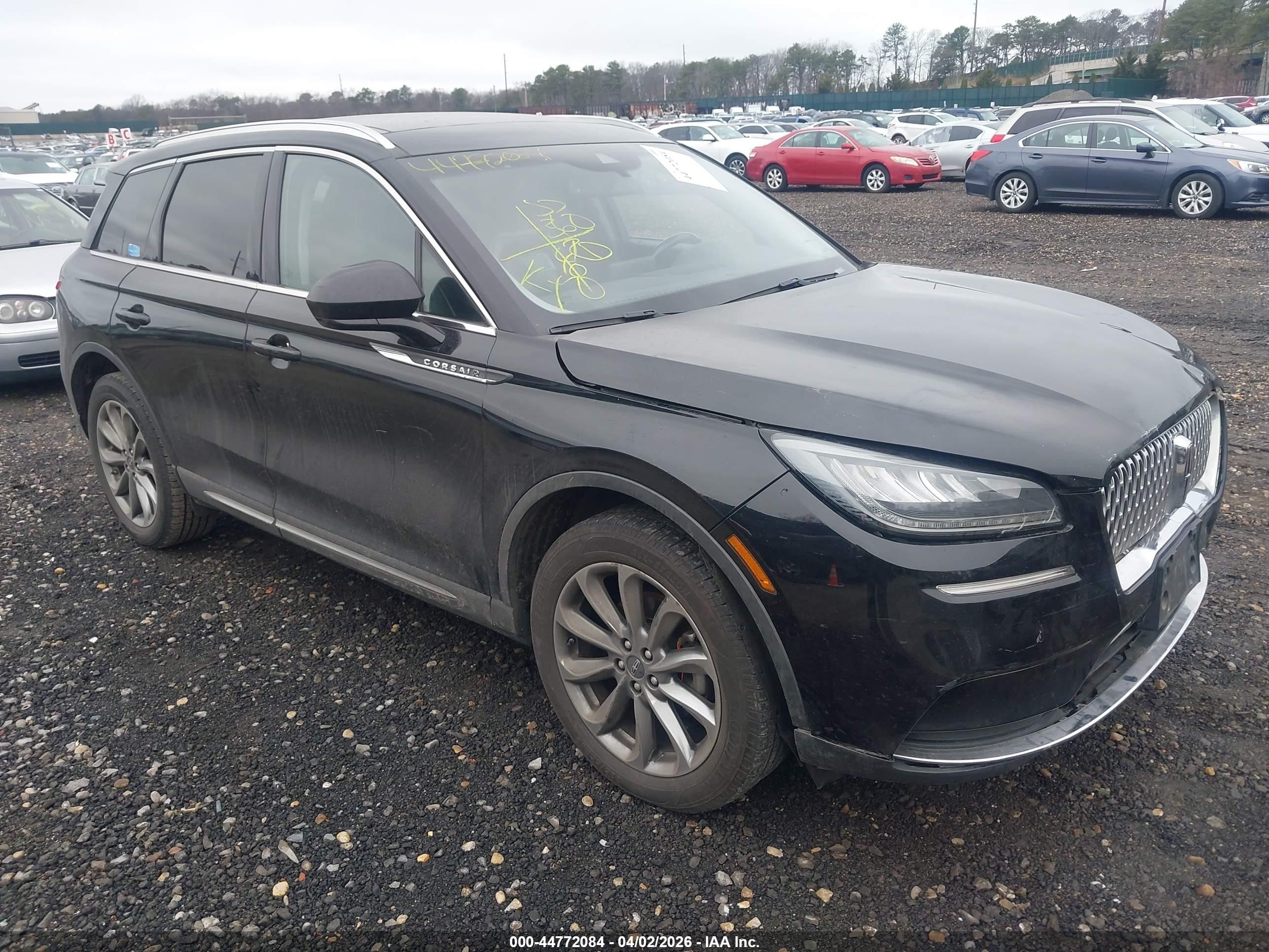 2021 Lincoln Corsair VIN 5LMCJ1D98MUL08372 IAAI salvage auction — Front End, Mv-907A (New York), sold $2,100 on 2026-05-26 (photo 1)