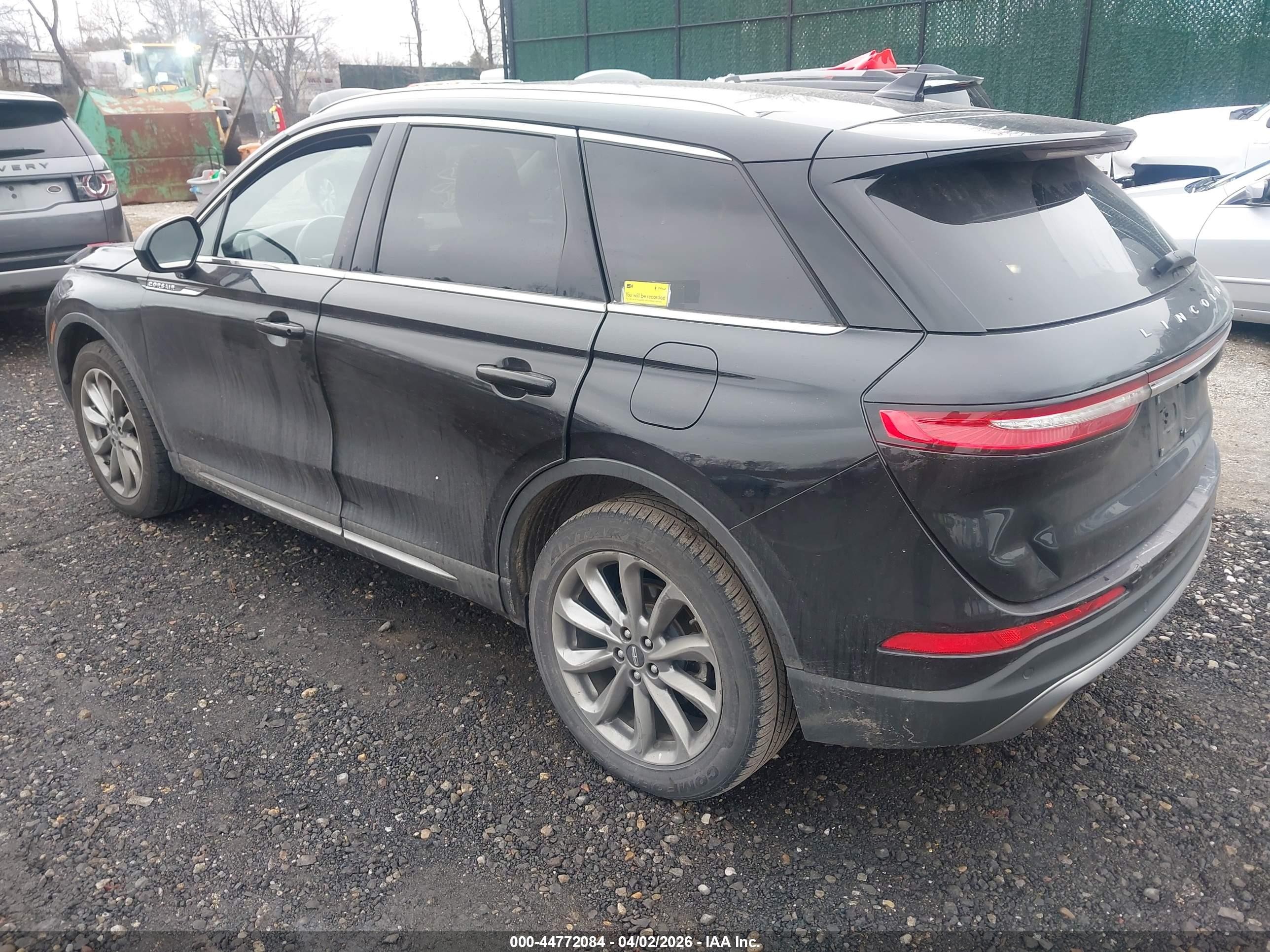 2021 Lincoln Corsair VIN 5LMCJ1D98MUL08372 IAAI salvage auction — Front End, Mv-907A (New York), sold $2,100 on 2026-05-26 (photo 3)