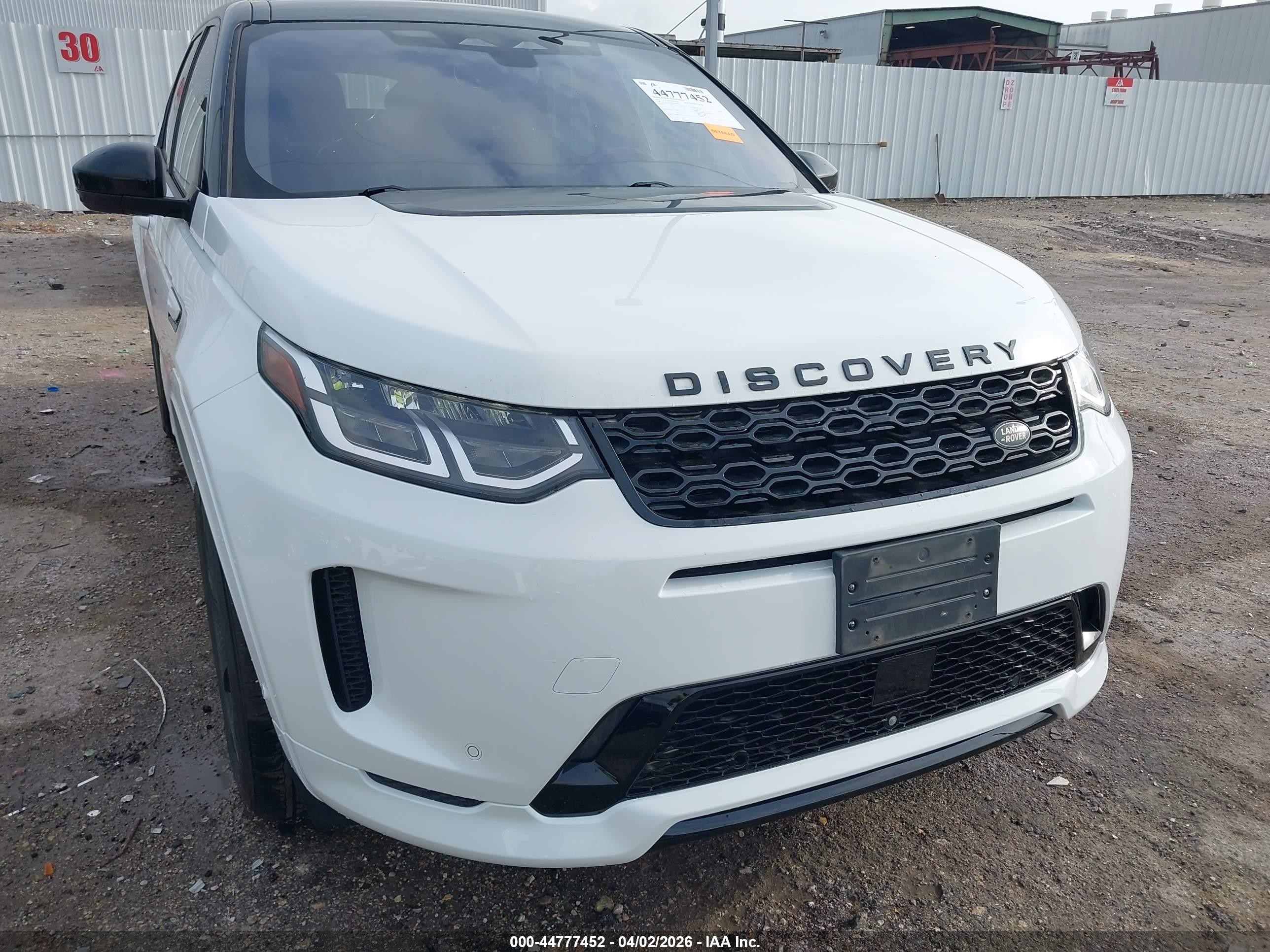 2021 Land rover Discovery sport VIN SALCT2FX4MH899210 IAAI salvage auction — Front End, Original (Texas), sold $3,500 on 2026-09-19 (photo 6)