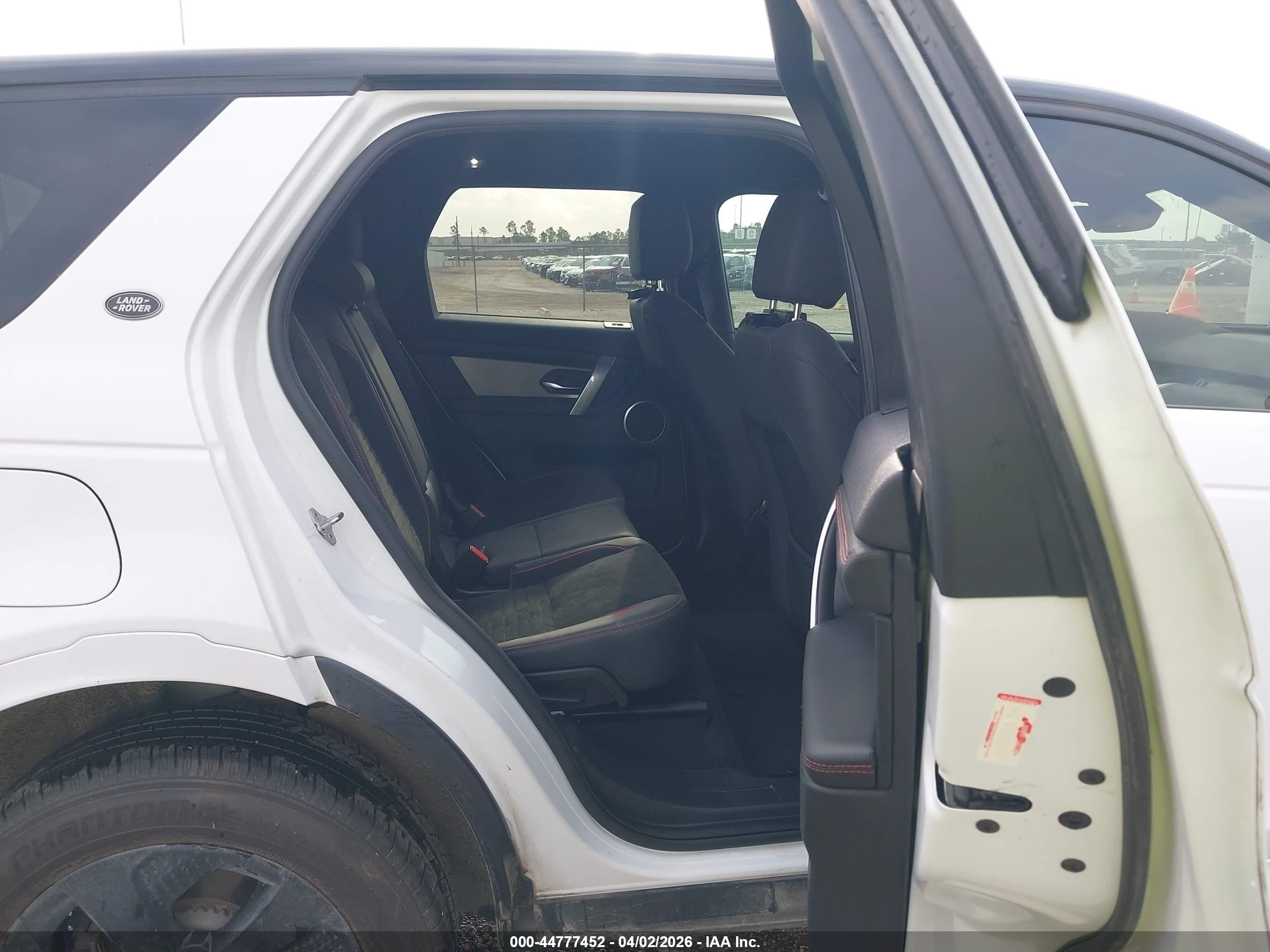 2021 Land rover Discovery sport VIN SALCT2FX4MH899210 IAAI salvage auction — Front End, Original (Texas), sold $3,500 on 2026-09-19 (photo 8)