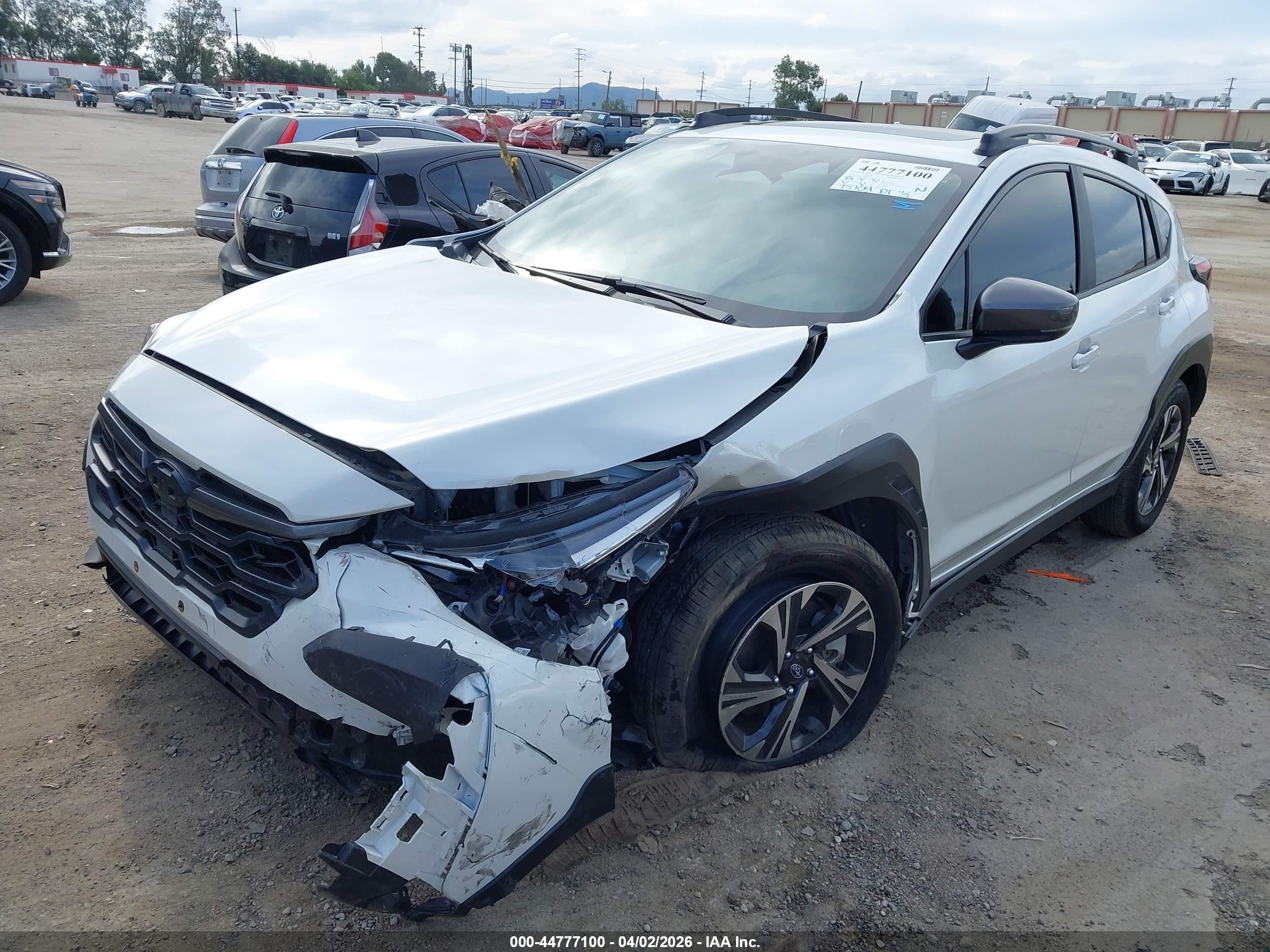2025 Subaru Xv VIN JF2GUHDC9SH274387 IAAI salvage auction — Unknown, Wait Title, sold $7,100 on 2026-09-21 (photo 2)