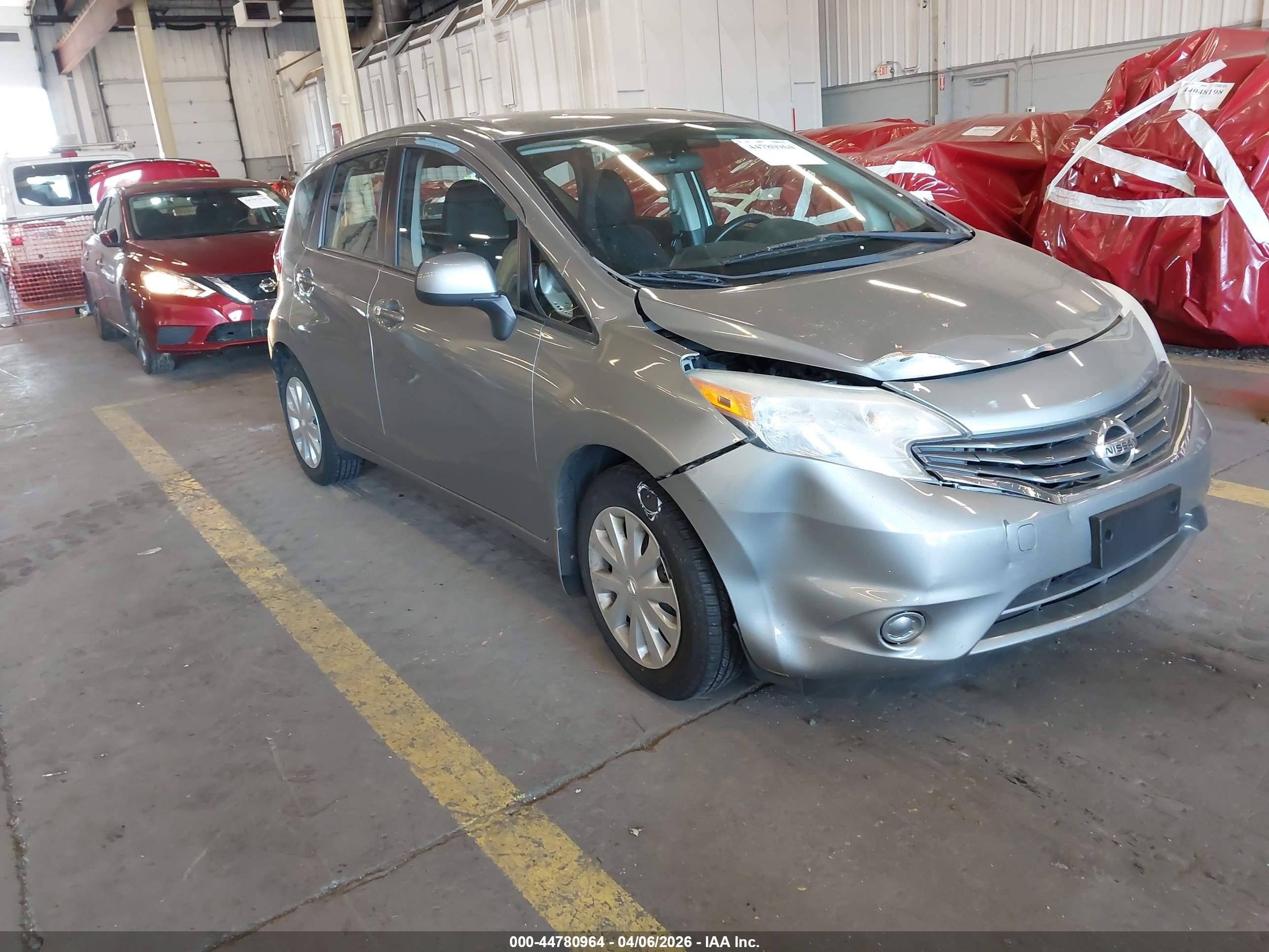 2014 Nissan Versa Note VIN 3N1CE2CP5EL396040 IAAI salvage auction — Front End, Clear (Indiana), sold $925 on 2026-07-09 (photo 1)
