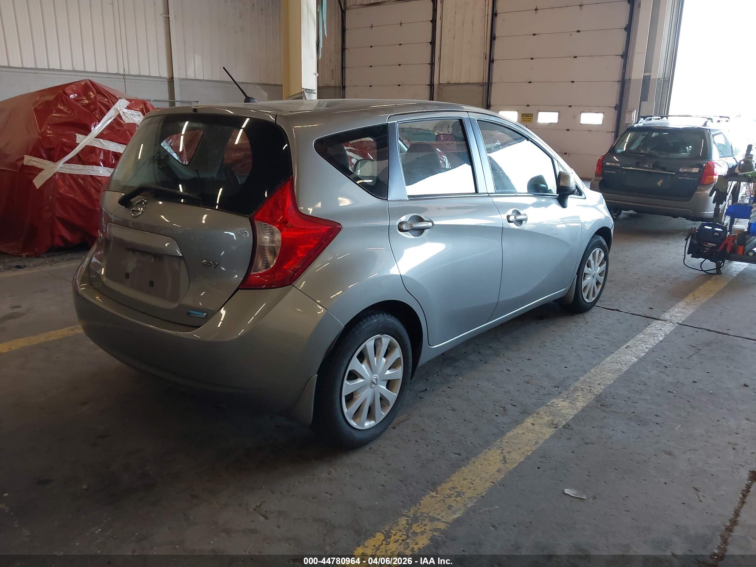 2014 Nissan Versa Note VIN 3N1CE2CP5EL396040 IAAI salvage auction — Front End, Clear (Indiana), sold $925 on 2026-07-09 (photo 4)