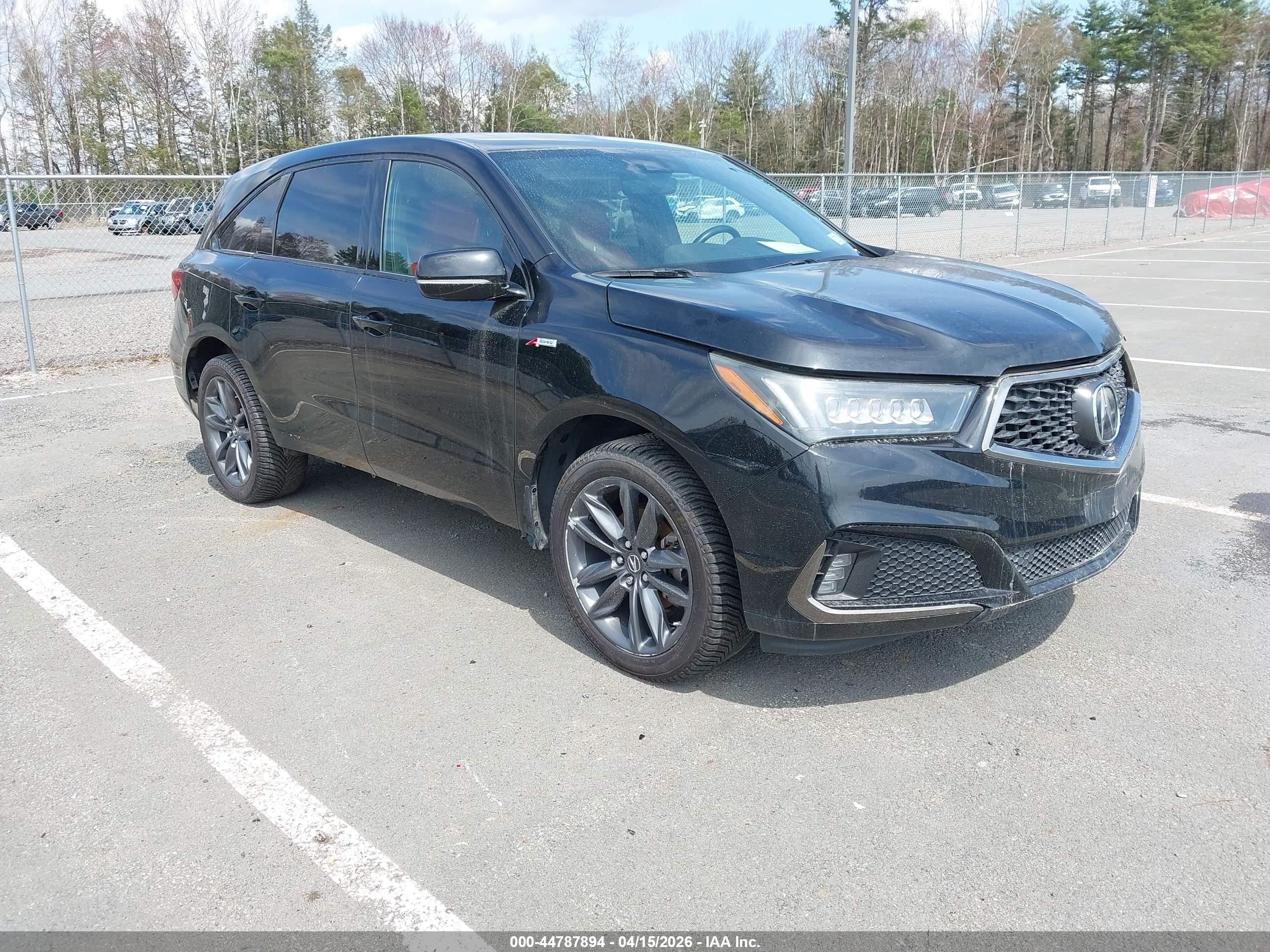 2019 Acura MDX VIN 5J8YD4H07KL005802 IAAI salvage auction — Rear End, Mv-907A (New York), sold $4,850 on 2026-09-13 (photo 1)