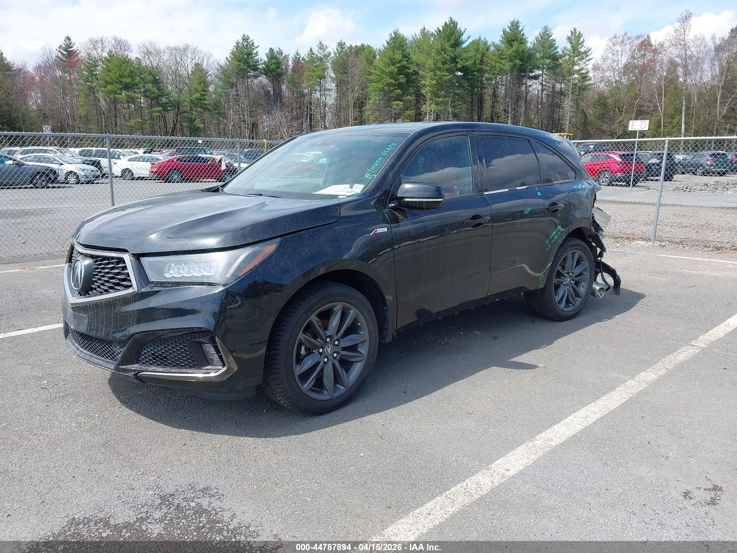 2019 Acura MDX VIN 5J8YD4H07KL005802 IAAI salvage auction — Rear End, Mv-907A (New York), sold $4,850 on 2026-09-13 (photo 2)